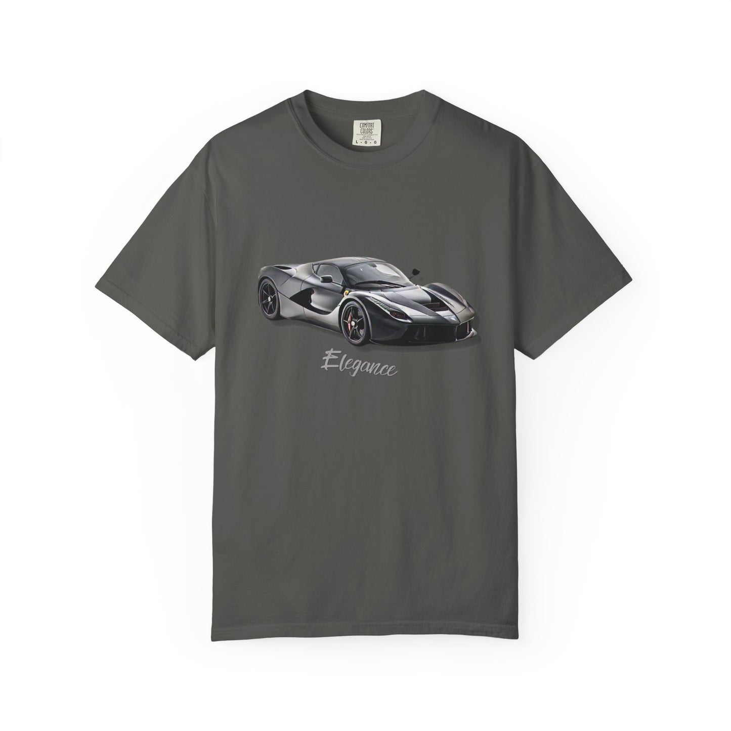 Elegant Car Graphic Unisex Garment-Dyed T-Shirt