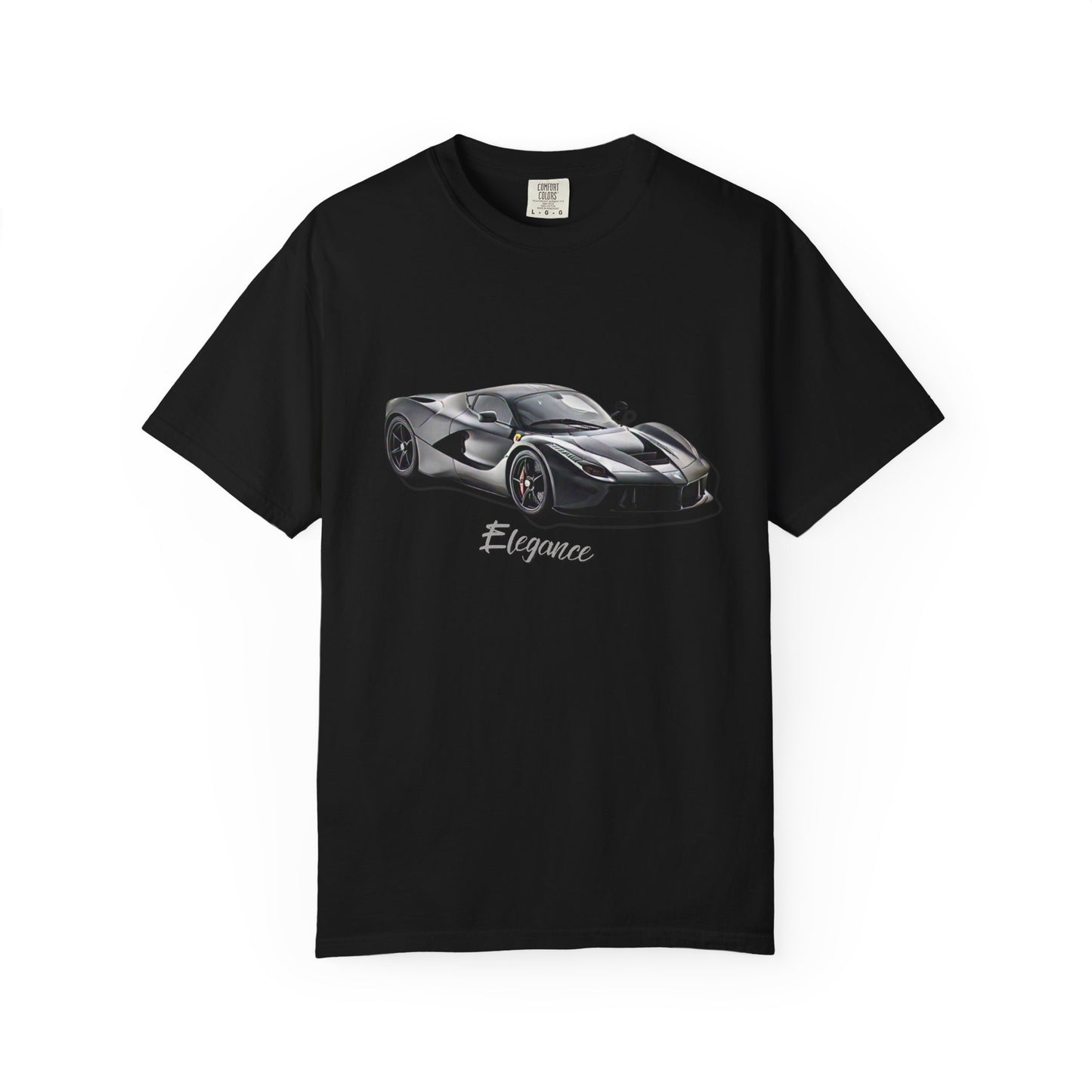 Elegant Car Graphic Unisex Garment-Dyed T-Shirt