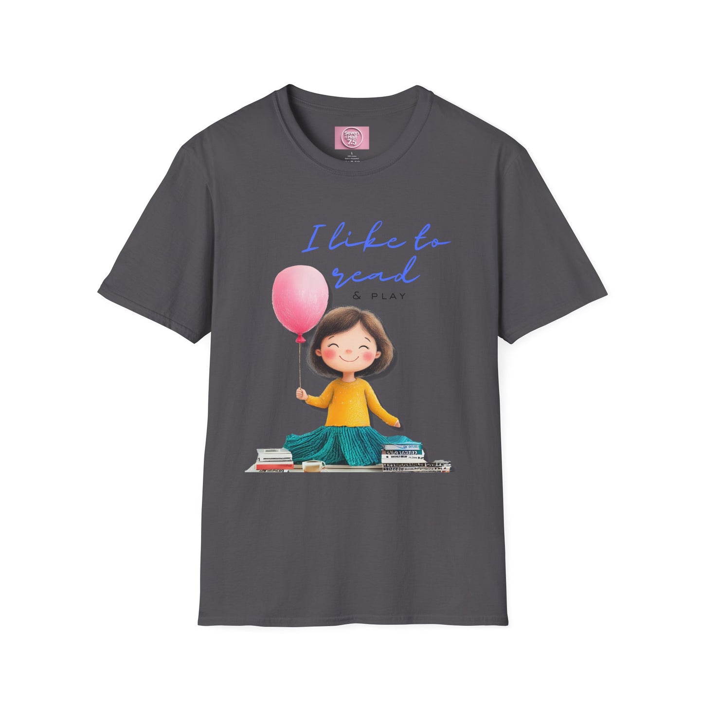 Women's Fun T-Shirt - "I Like to Read & Play"