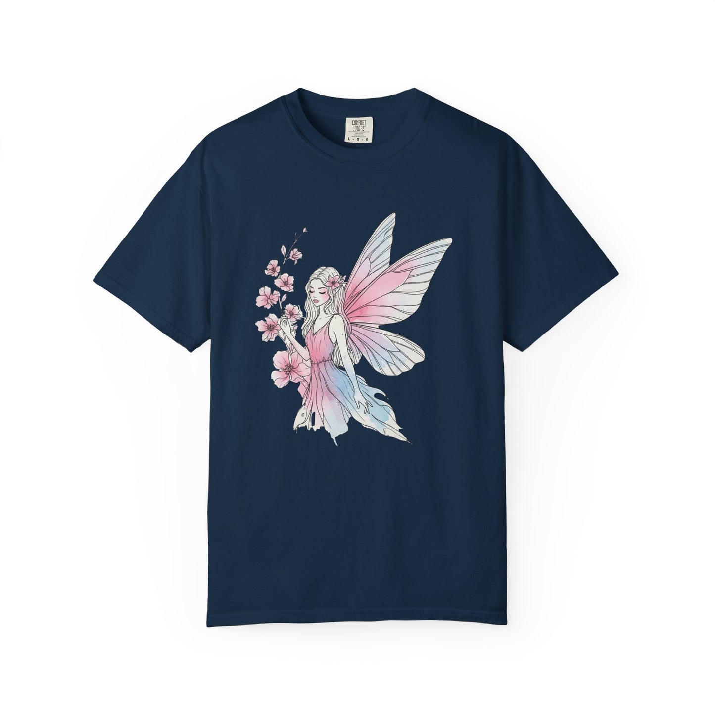 Whimsical Fairy T-Shirt - Eco-Friendly Tee, Vintage Style Shirt, Gift for Her, Fairy Lovers Gift, Summer Apparel, Spring Fashion