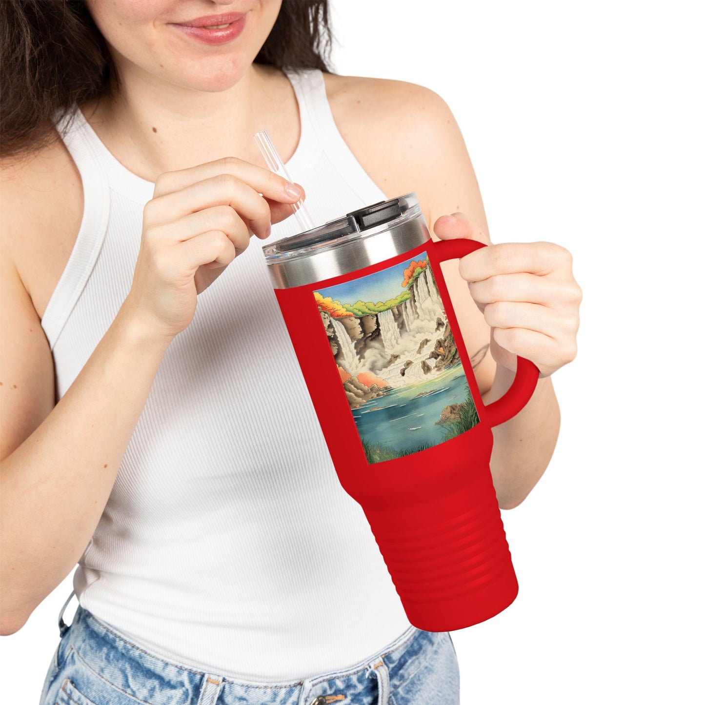 Scenic Insulated Travel Mug - 40oz Adventure Companion for Nature Lovers