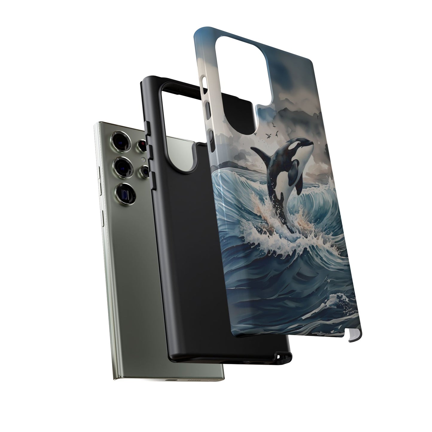 Whale Splash Phone Case - Tough & Stylish Ocean Design