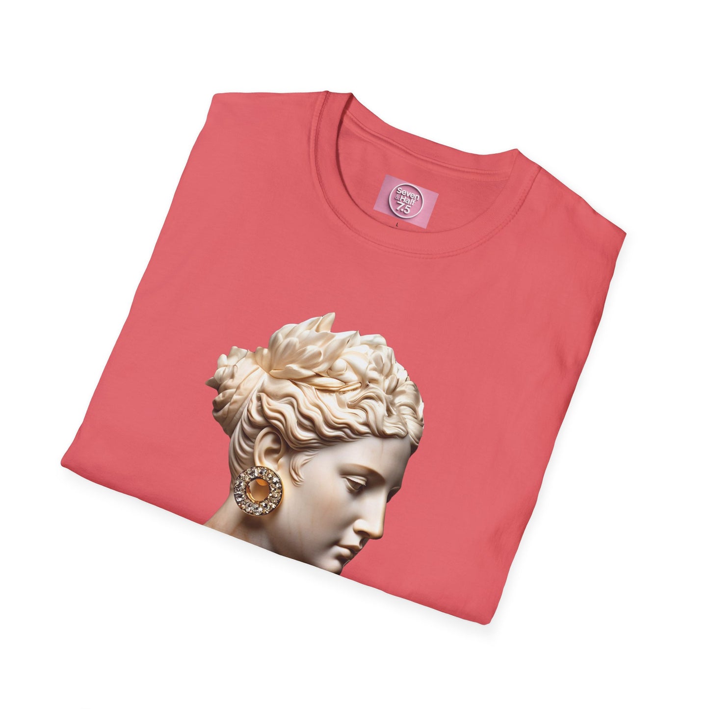 Classical Art Softstyle T-Shirt - Elegant Athena Design