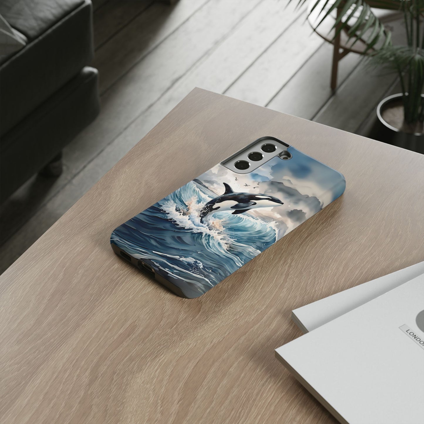 Whale Splash Phone Case - Tough & Stylish Ocean Design