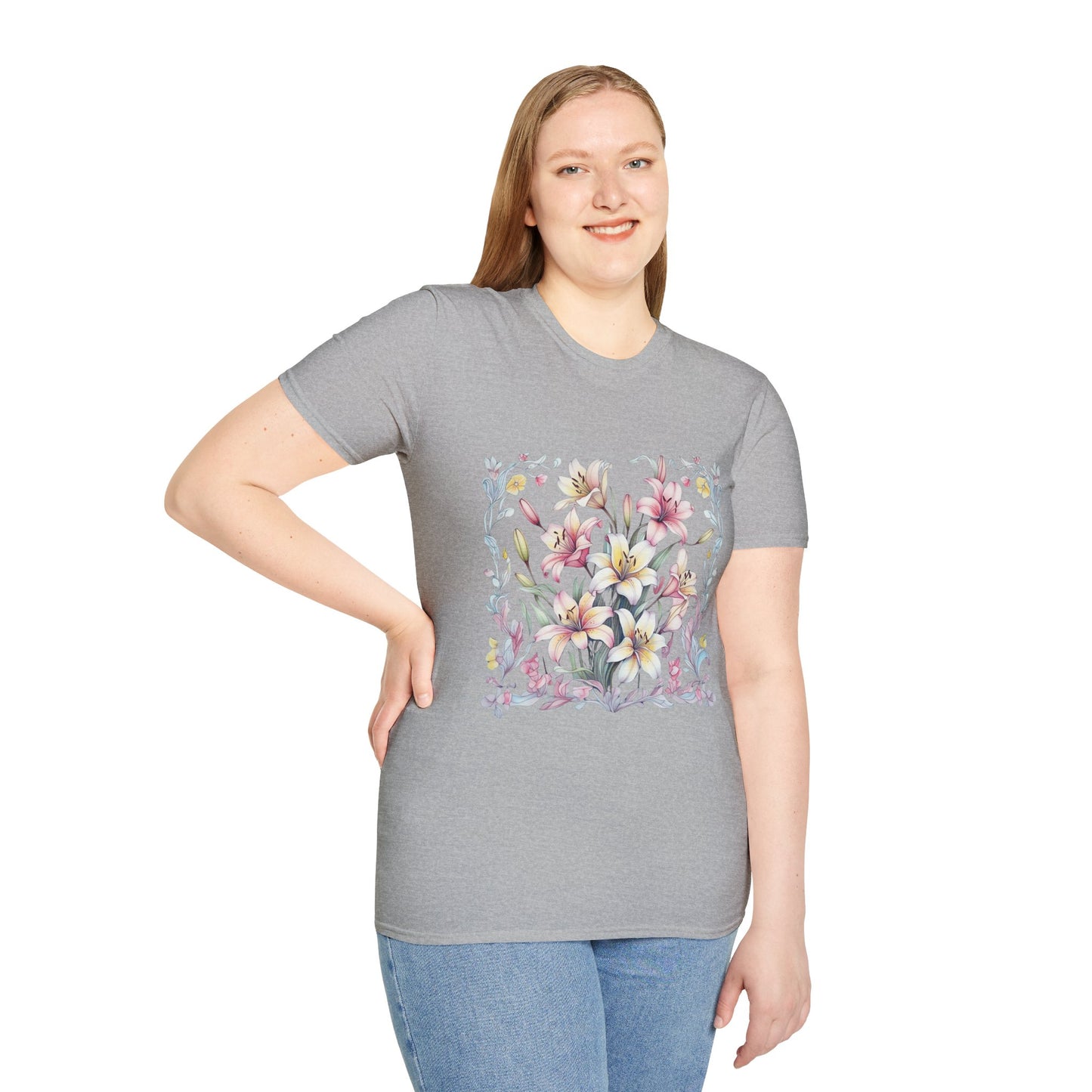 Floral Blossom Unisex T-Shirt - Softstyle Cotton Tee for Nature Lovers