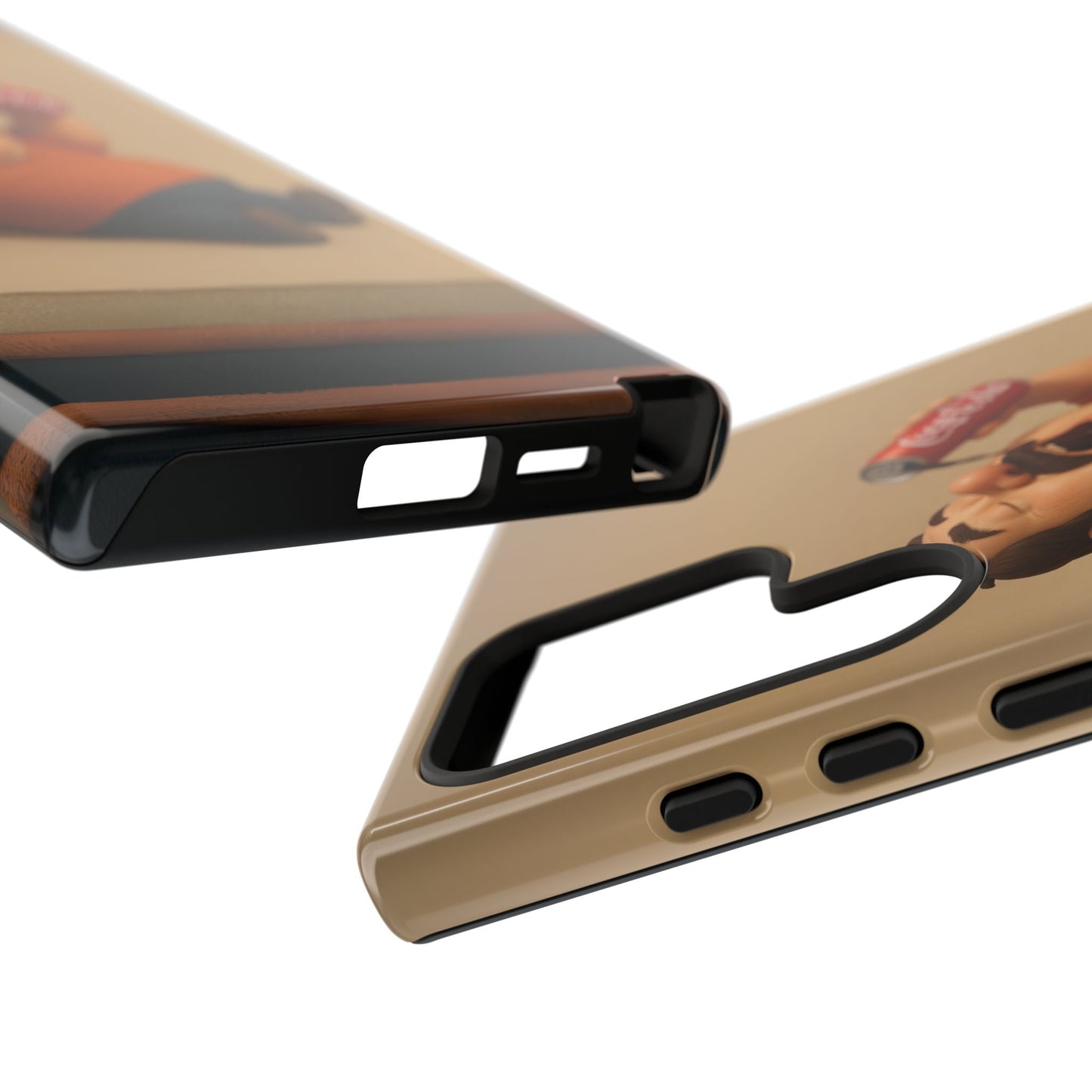 Funny Cartoon Phone Case - 'Coca-Cola Chill' Design