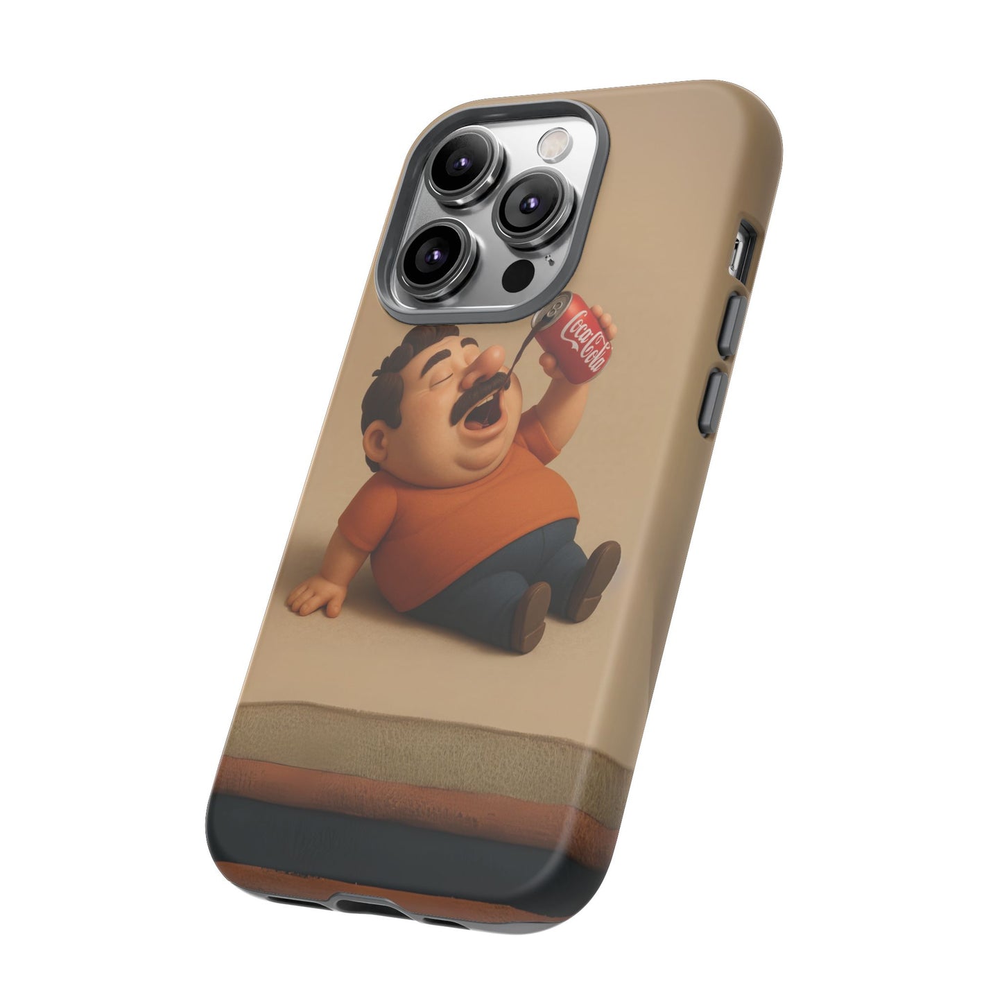 Funny Cartoon Phone Case - 'Coca-Cola Chill' Design