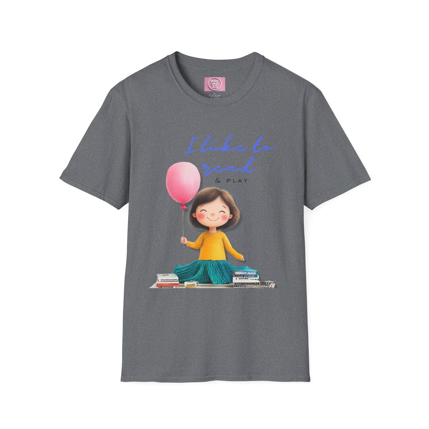 Women's Fun T-Shirt - "I Like to Read & Play"