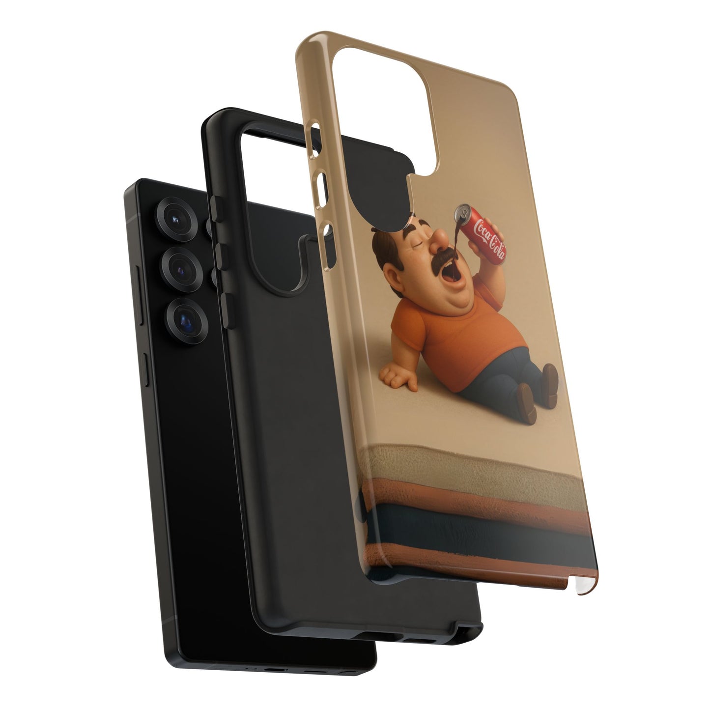 Funny Cartoon Phone Case - 'Coca-Cola Chill' Design
