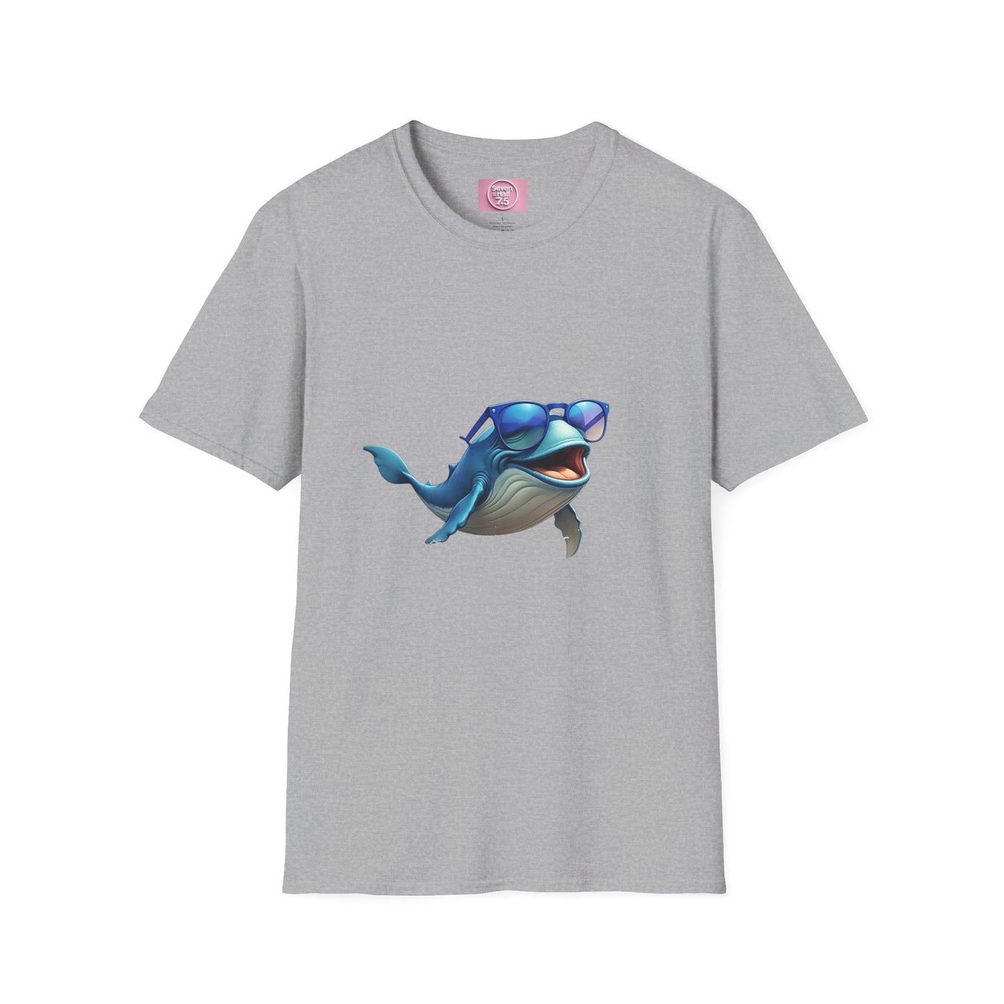 Cool Sunglasses Whale Unisex Softstyle T-Shirt