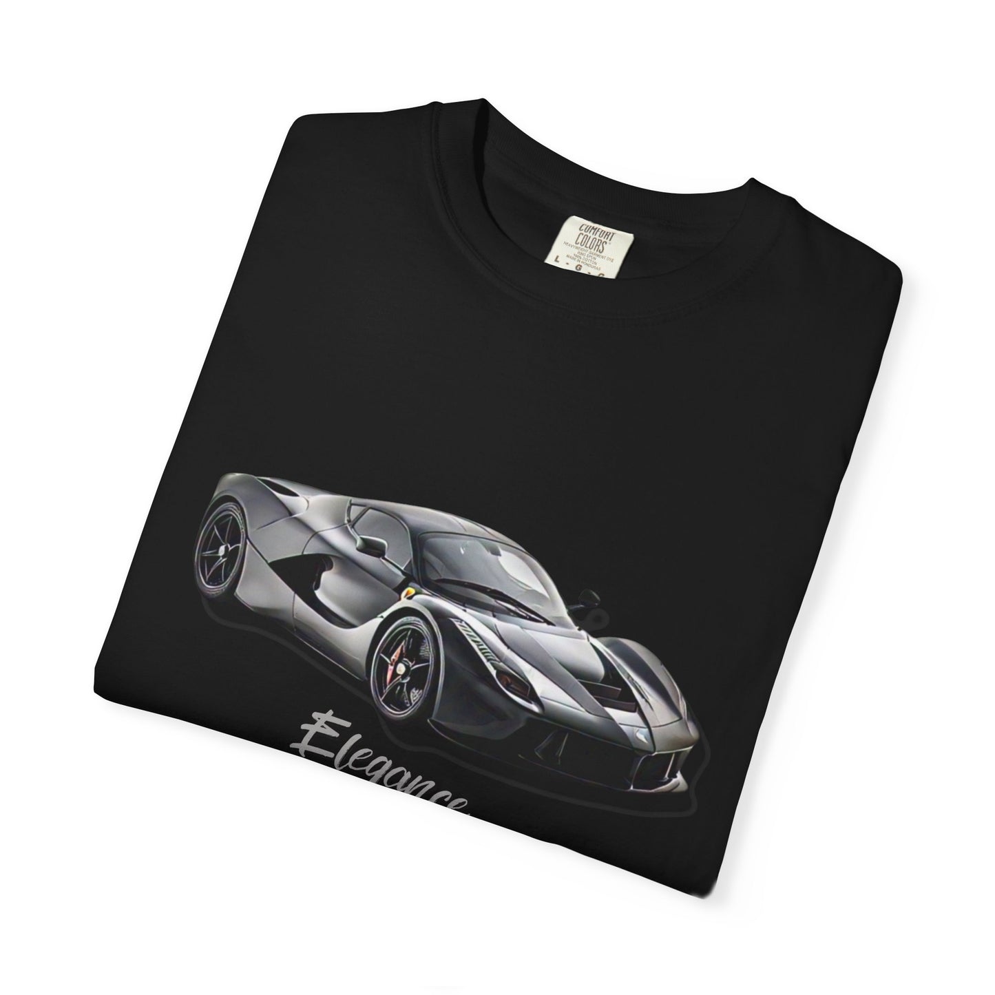 Elegant Car Graphic Unisex Garment-Dyed T-Shirt