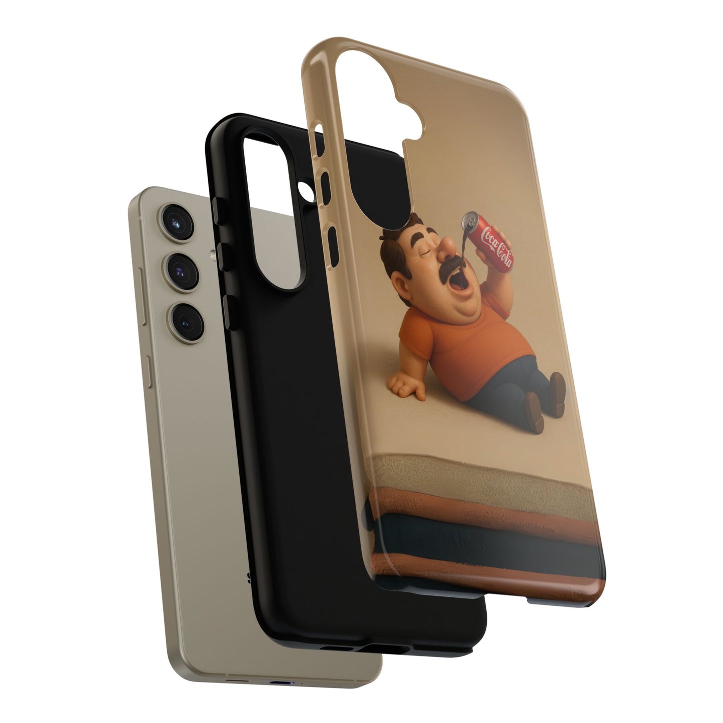 Funny Cartoon Phone Case - 'Coca-Cola Chill' Design