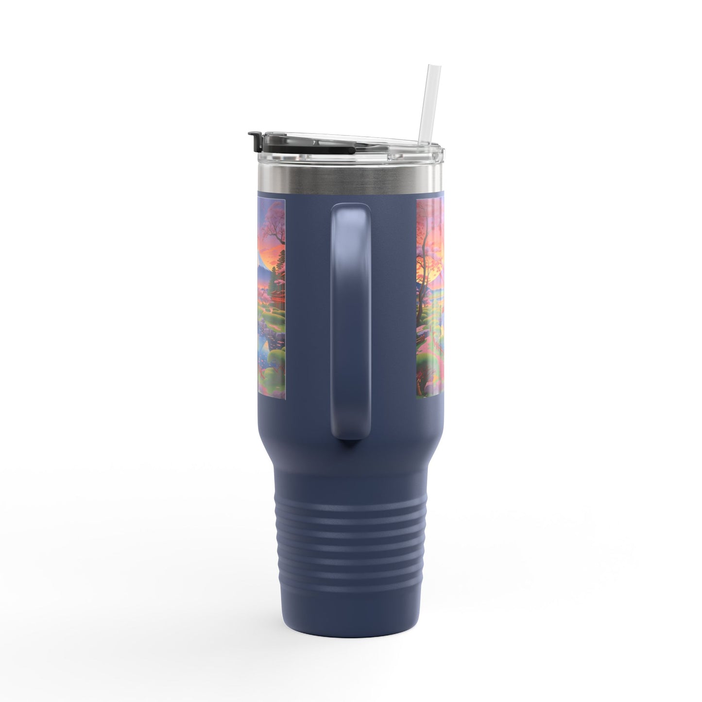 Nature-Inspired Insulated Travel Mug - 40oz Adventure Mug with Scenic Design