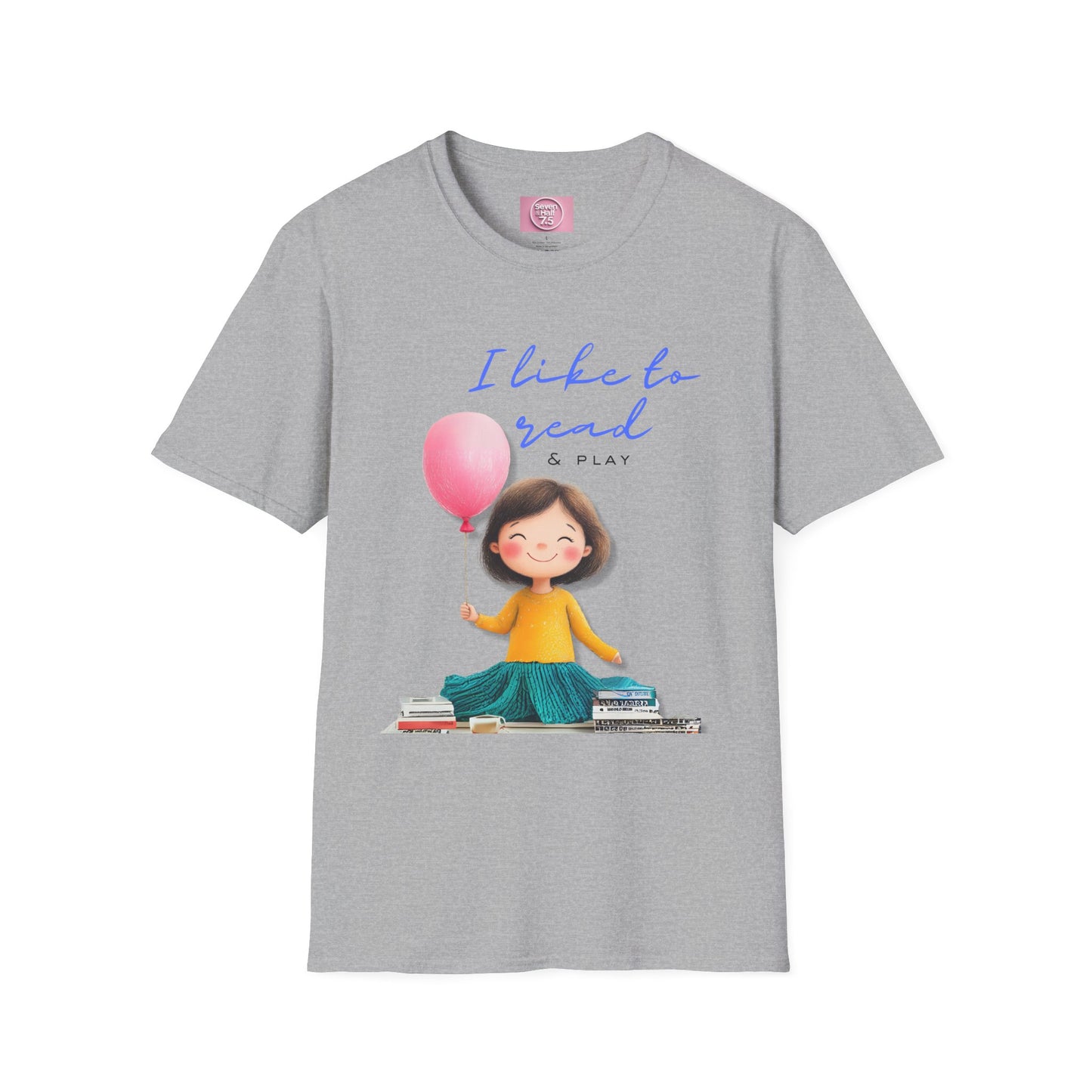 Women's Fun T-Shirt - "I Like to Read & Play"