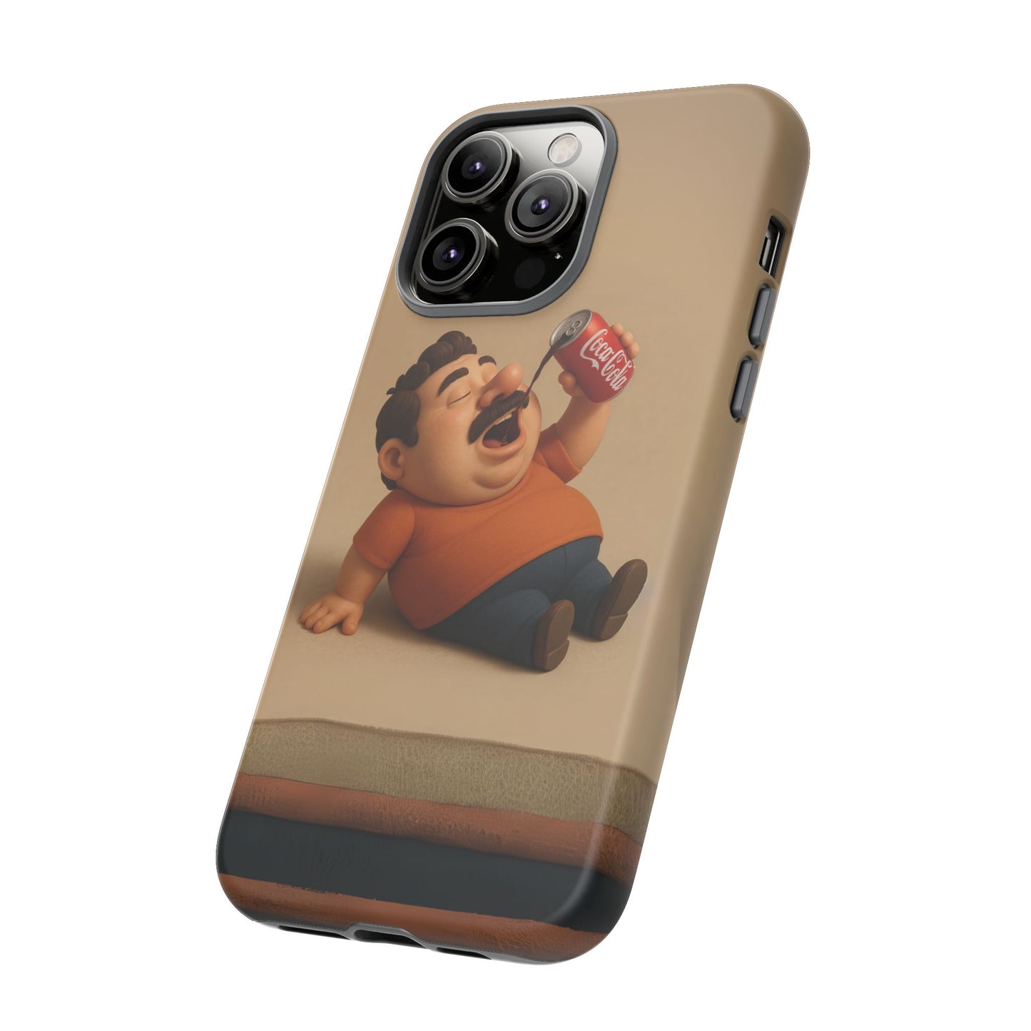 Funny Cartoon Phone Case - 'Coca-Cola Chill' Design
