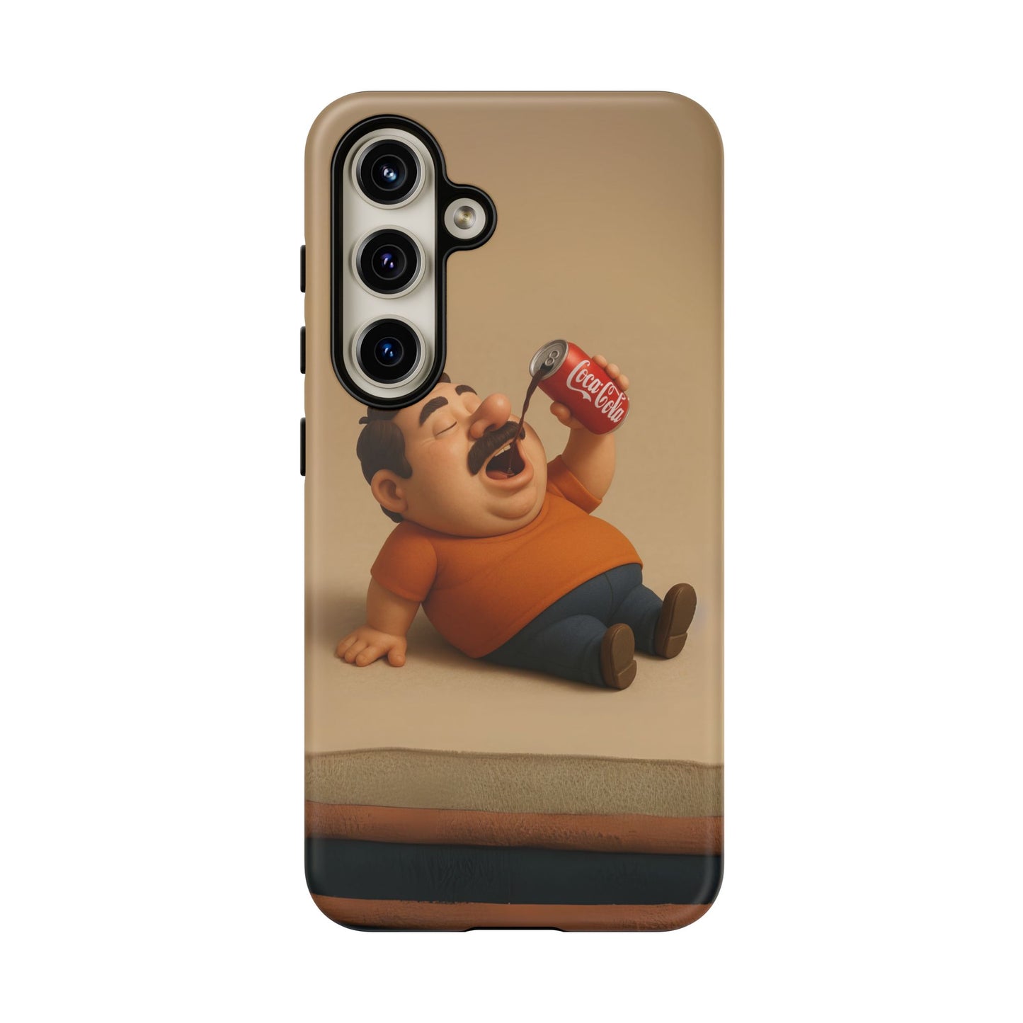 Funny Cartoon Phone Case - 'Coca-Cola Chill' Design