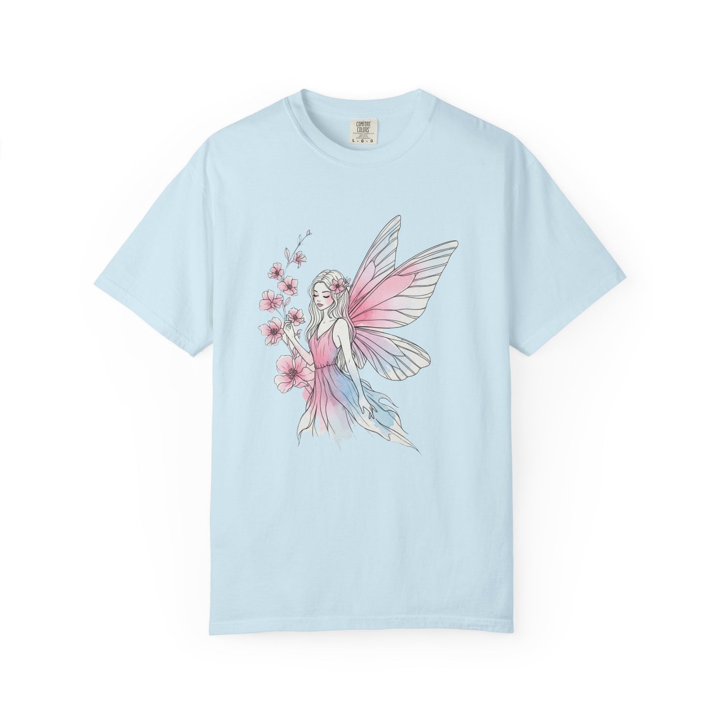 Whimsical Fairy T-Shirt - Eco-Friendly Tee, Vintage Style Shirt, Gift for Her, Fairy Lovers Gift, Summer Apparel, Spring Fashion
