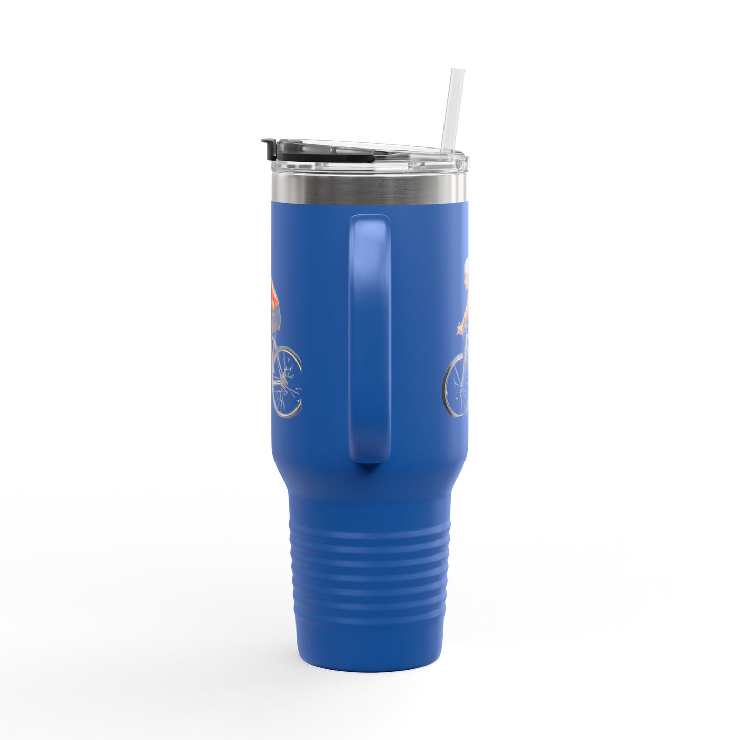 Cycling Enthusiast Insulated Travel Mug - 40oz, Perfect for Adventurers and Coffee Lovers