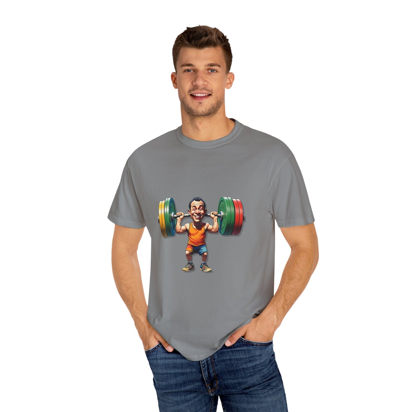 Funny Weightlifting T-Shirt - Unisex Garment-Dyed Tee for Fitness Enthusiasts