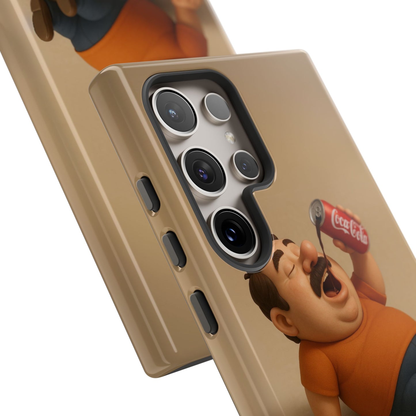 Funny Cartoon Phone Case - 'Coca-Cola Chill' Design