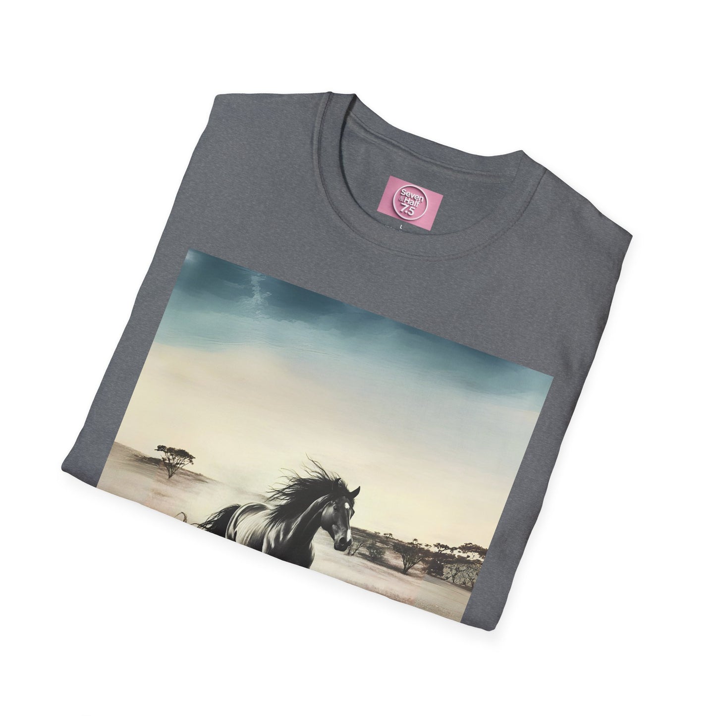 Majestic Horse Unisex Softstyle T-Shirt - Nature Inspired Graphic Tee