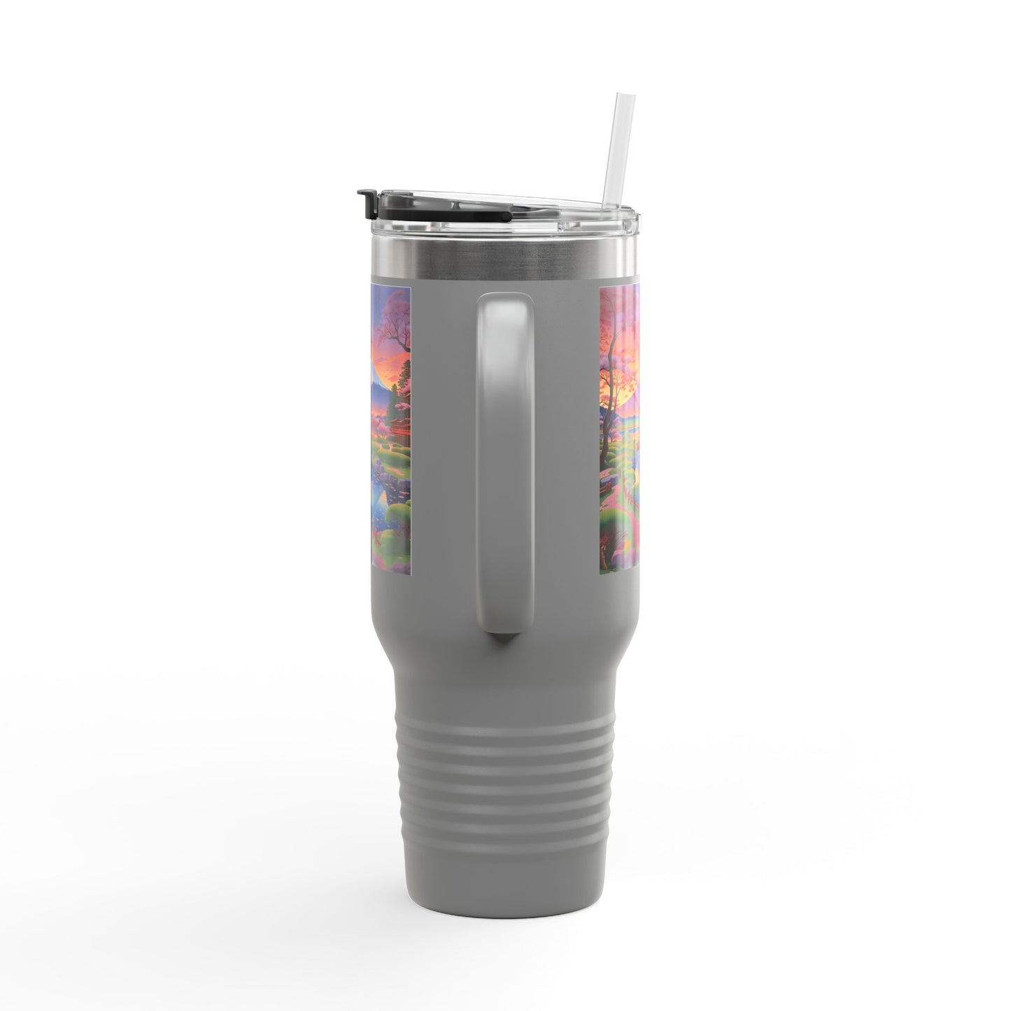 Nature-Inspired Insulated Travel Mug - 40oz Adventure Mug with Scenic Design