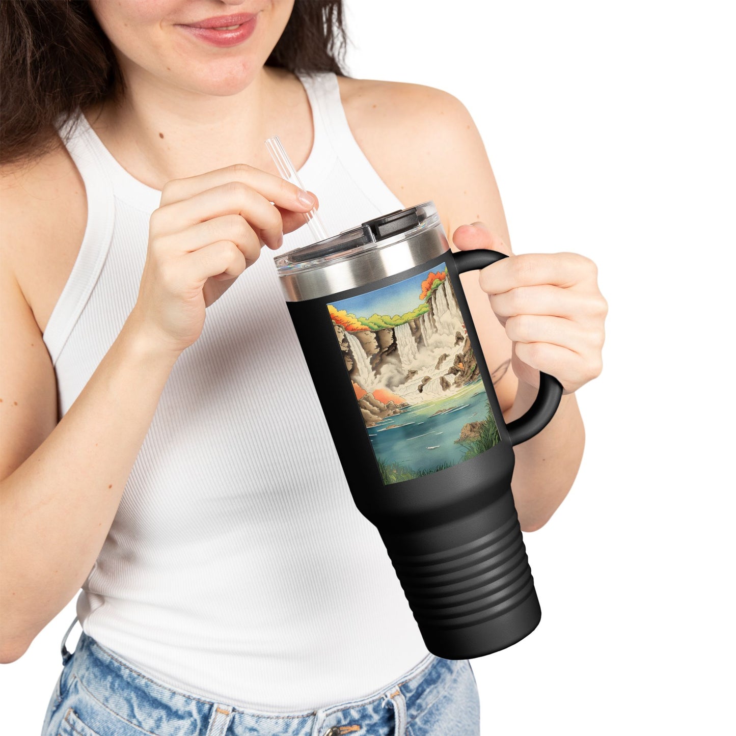 Scenic Insulated Travel Mug - 40oz Adventure Companion for Nature Lovers