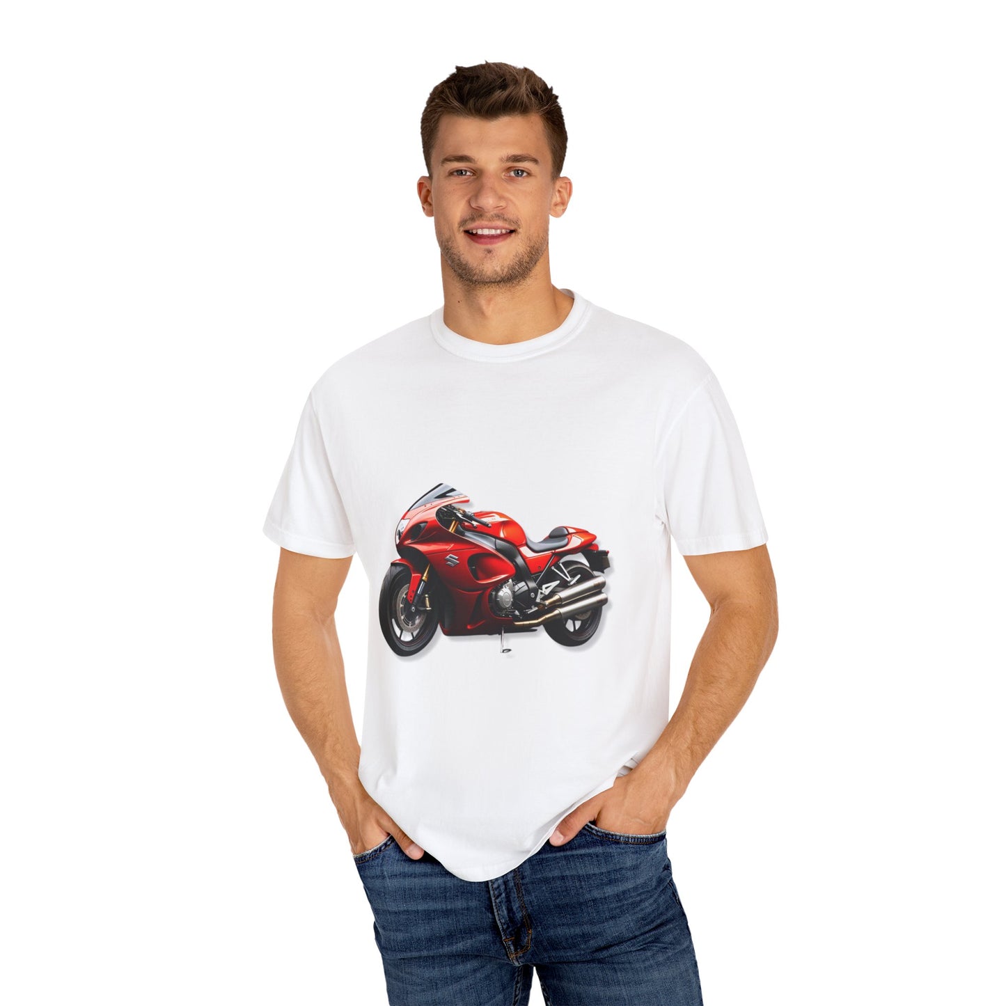 Biker Graphic Unisex T-Shirt - Vintage Motorcycle Design