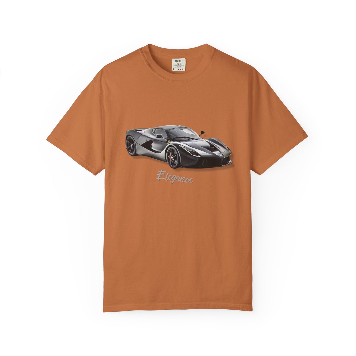 Elegant Car Graphic Unisex Garment-Dyed T-Shirt