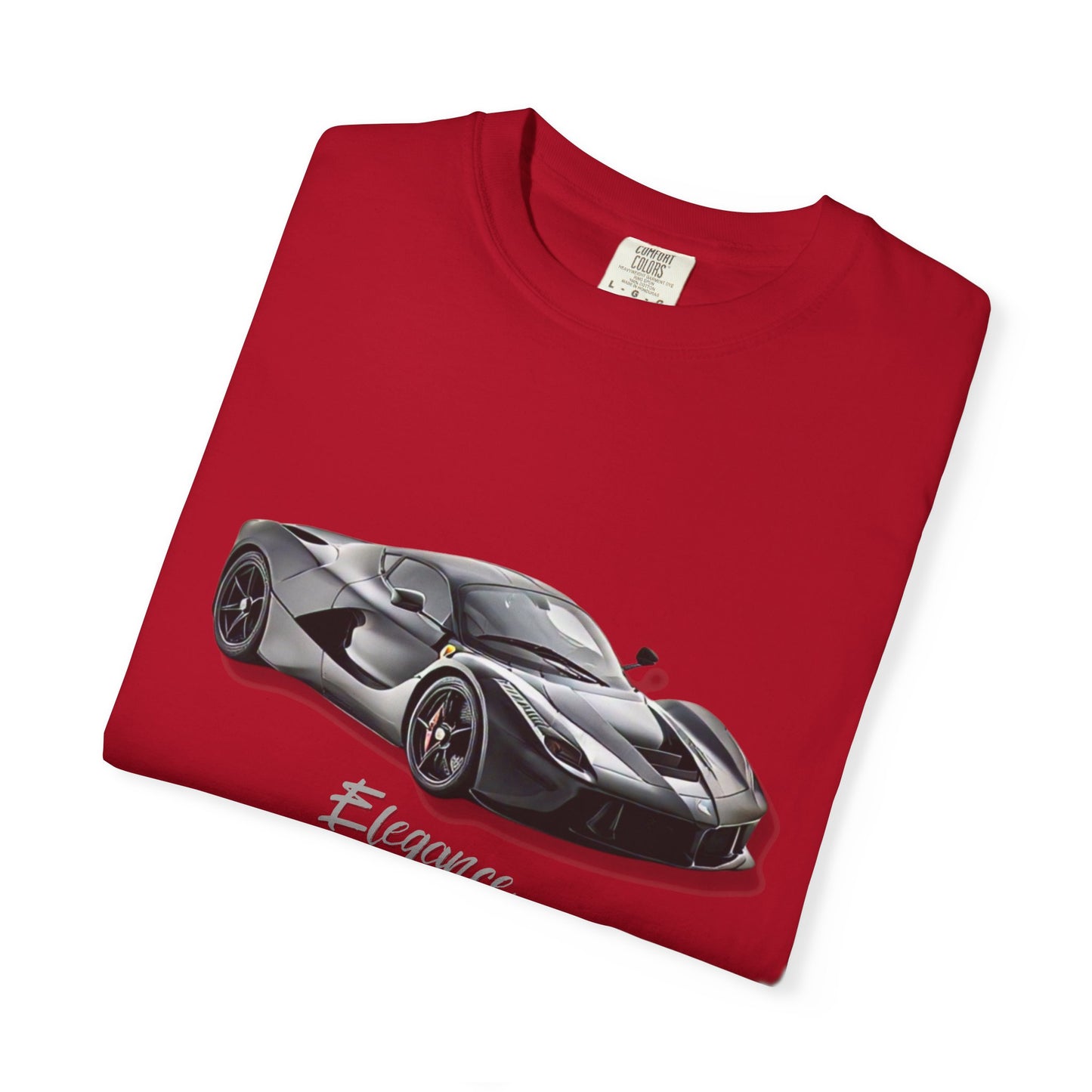 Elegant Car Graphic Unisex Garment-Dyed T-Shirt