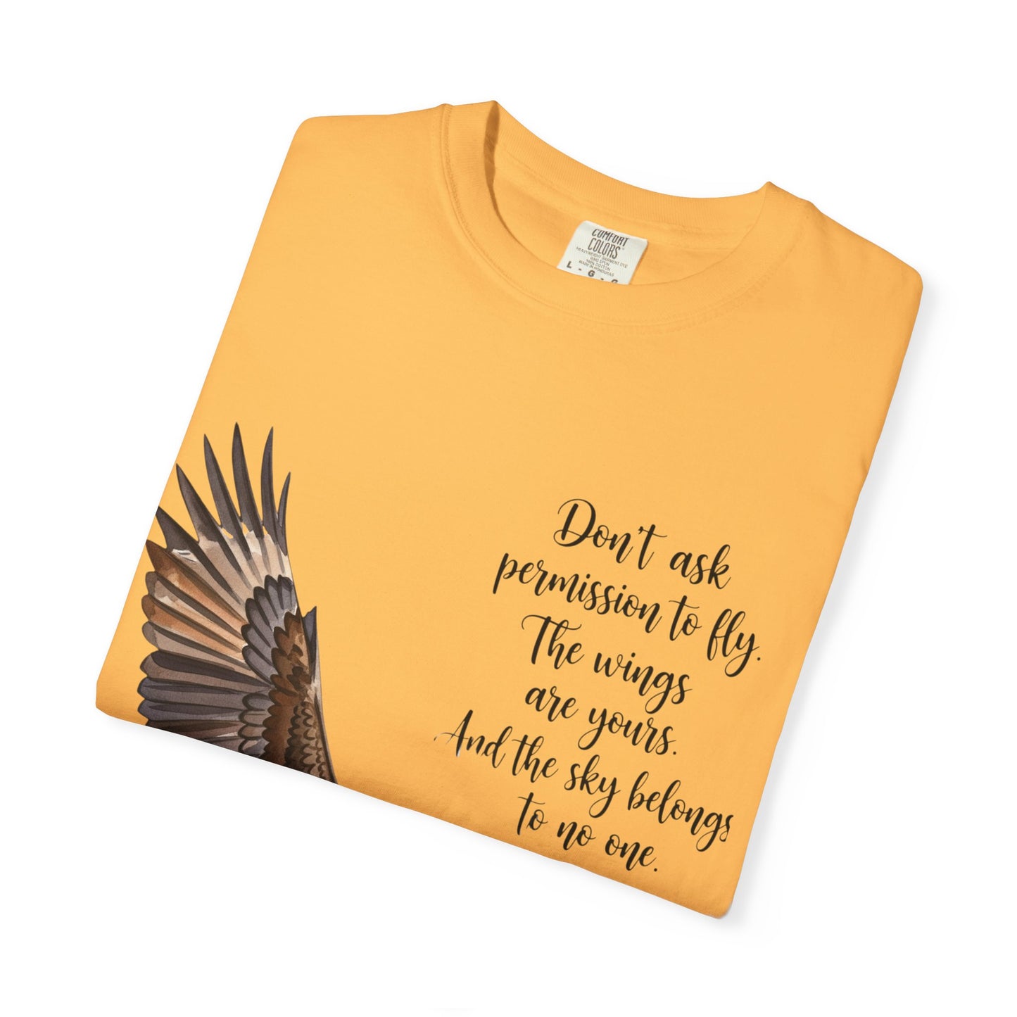 Inspirational Eagle T-Shirt, Motivational Apparel, Gift for Nature Lovers, Unisex Size, Eco-Friendly Fashion, Casual Wear