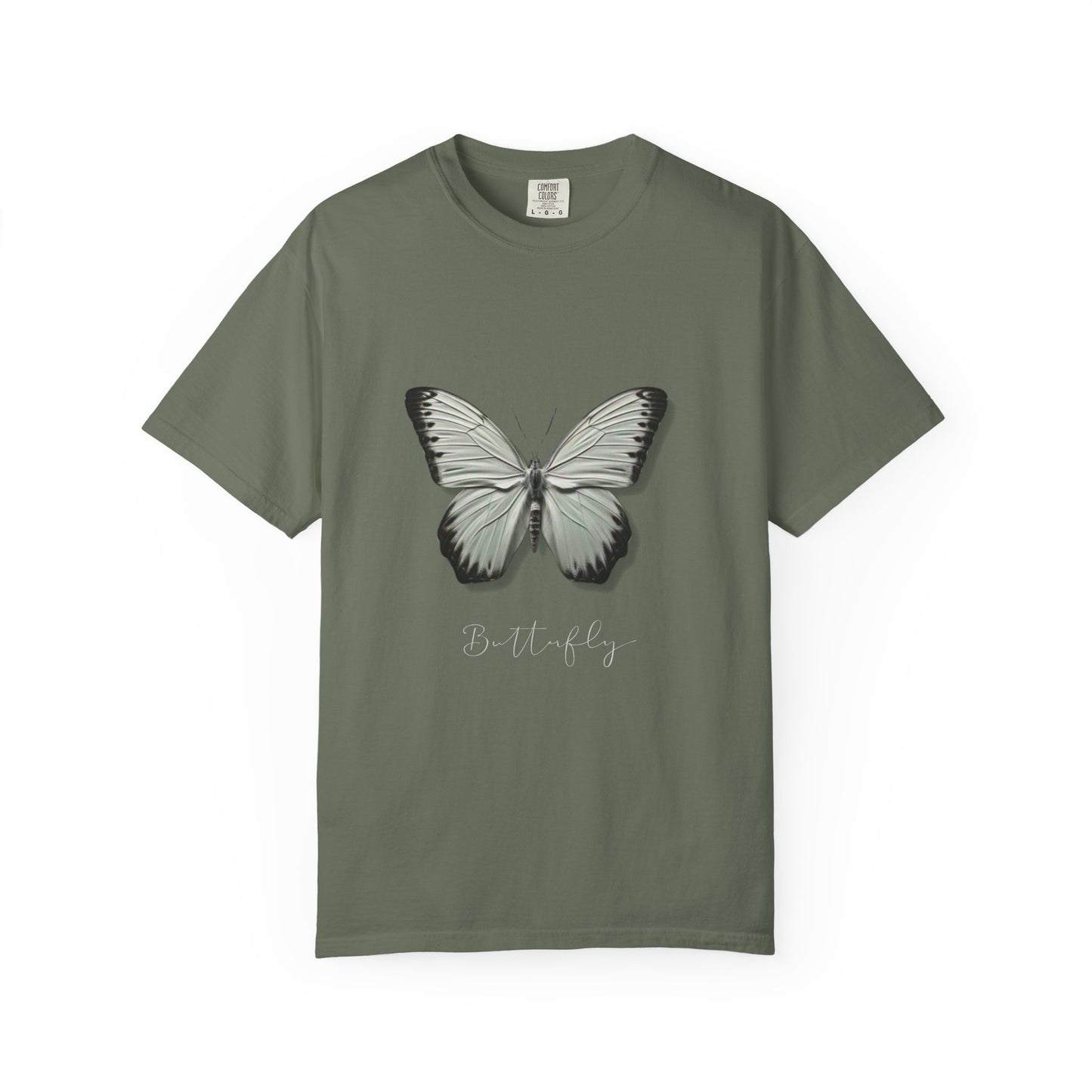 Butterfly Unisex Garment-Dyed T-Shirt – Nature-Inspired Casual Wear