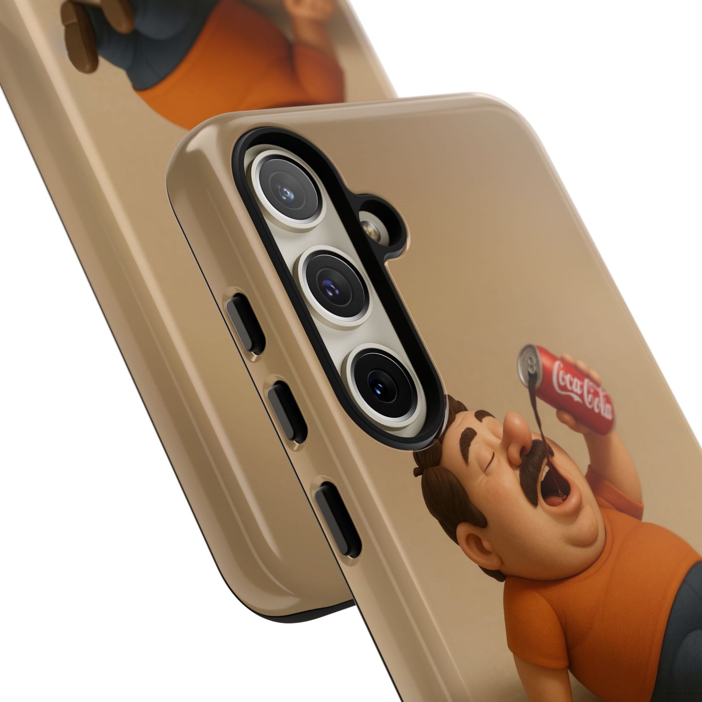 Funny Cartoon Phone Case - 'Coca-Cola Chill' Design