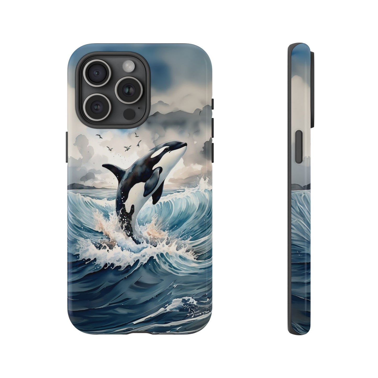 Whale Splash Phone Case - Tough & Stylish Ocean Design