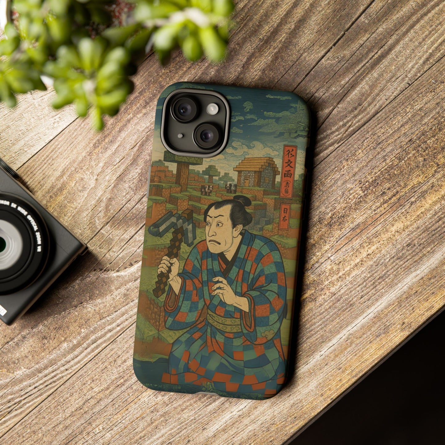 Tough Cases - Japanese Art Phone Case with Warrior Design