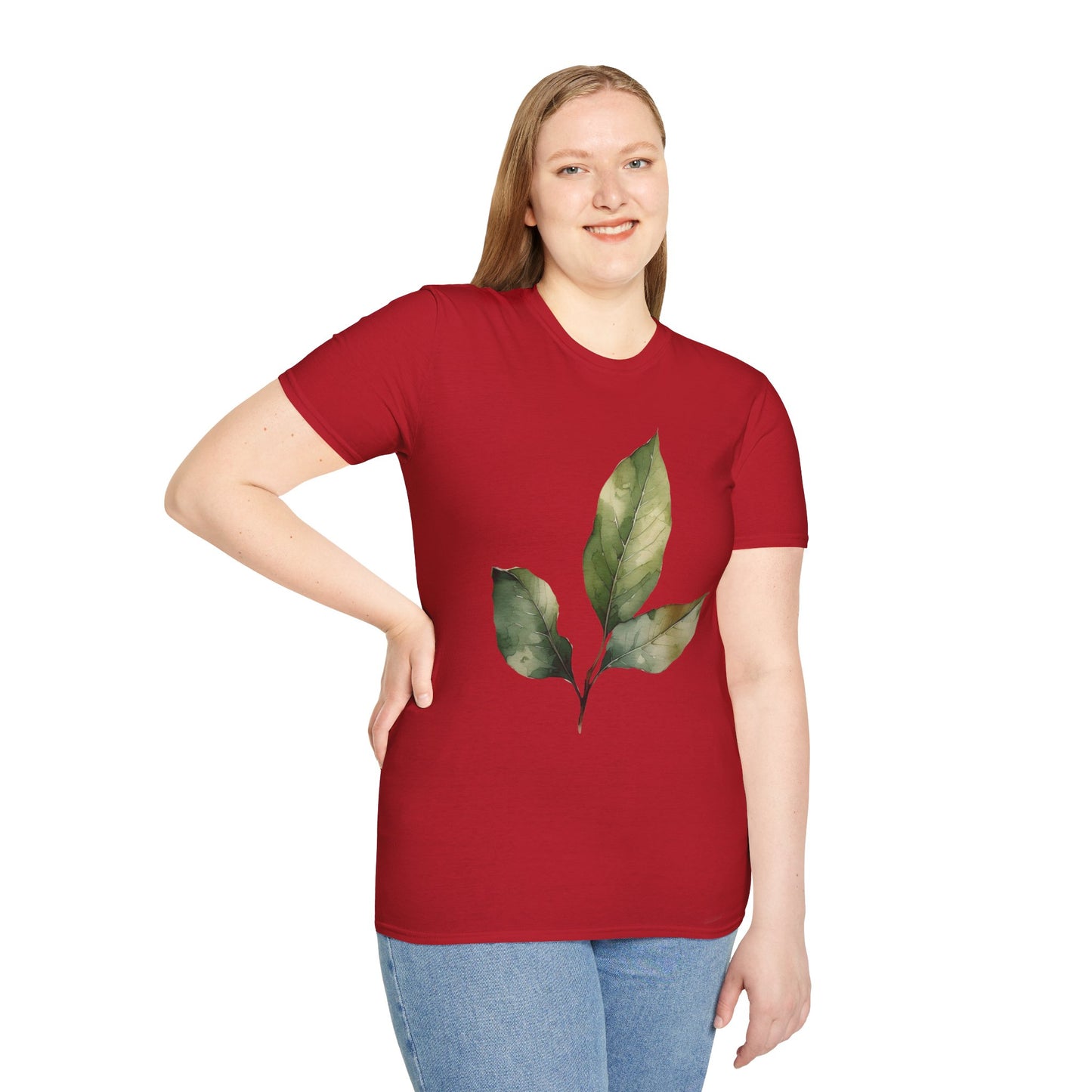 Botanical Leaf Unisex Softstyle T-Shirt - Eco-Friendly Casual Wear