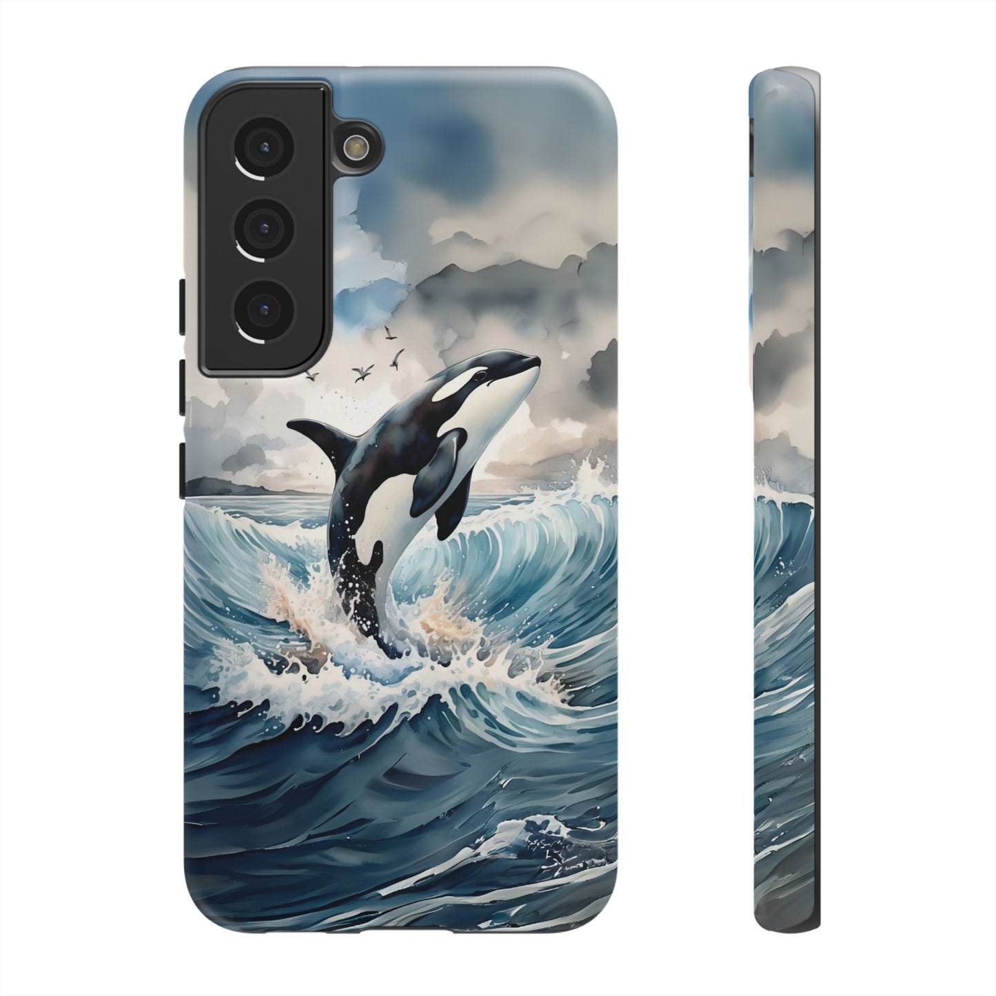 Whale Splash Phone Case - Tough & Stylish Ocean Design