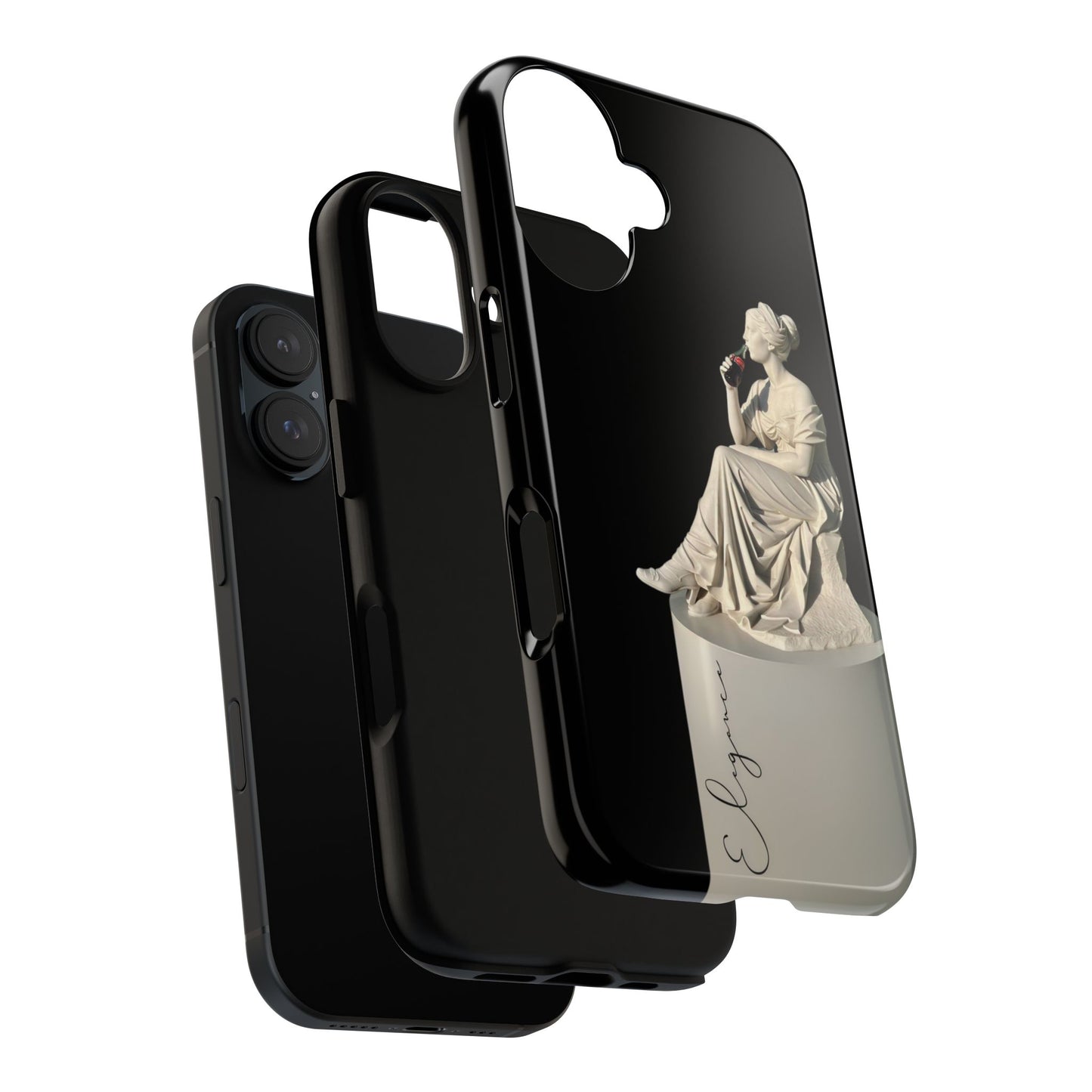 Elegant Phone Case - Stylish Tough Case with Sculpture Design