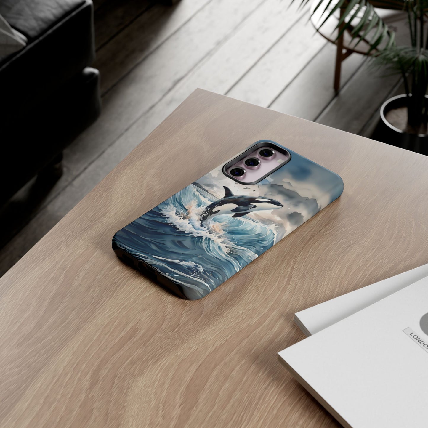 Whale Splash Phone Case - Tough & Stylish Ocean Design