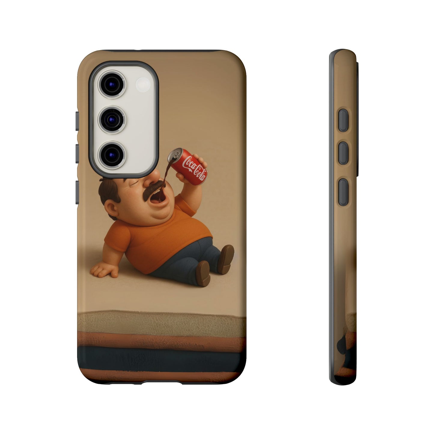 Funny Cartoon Phone Case - 'Coca-Cola Chill' Design