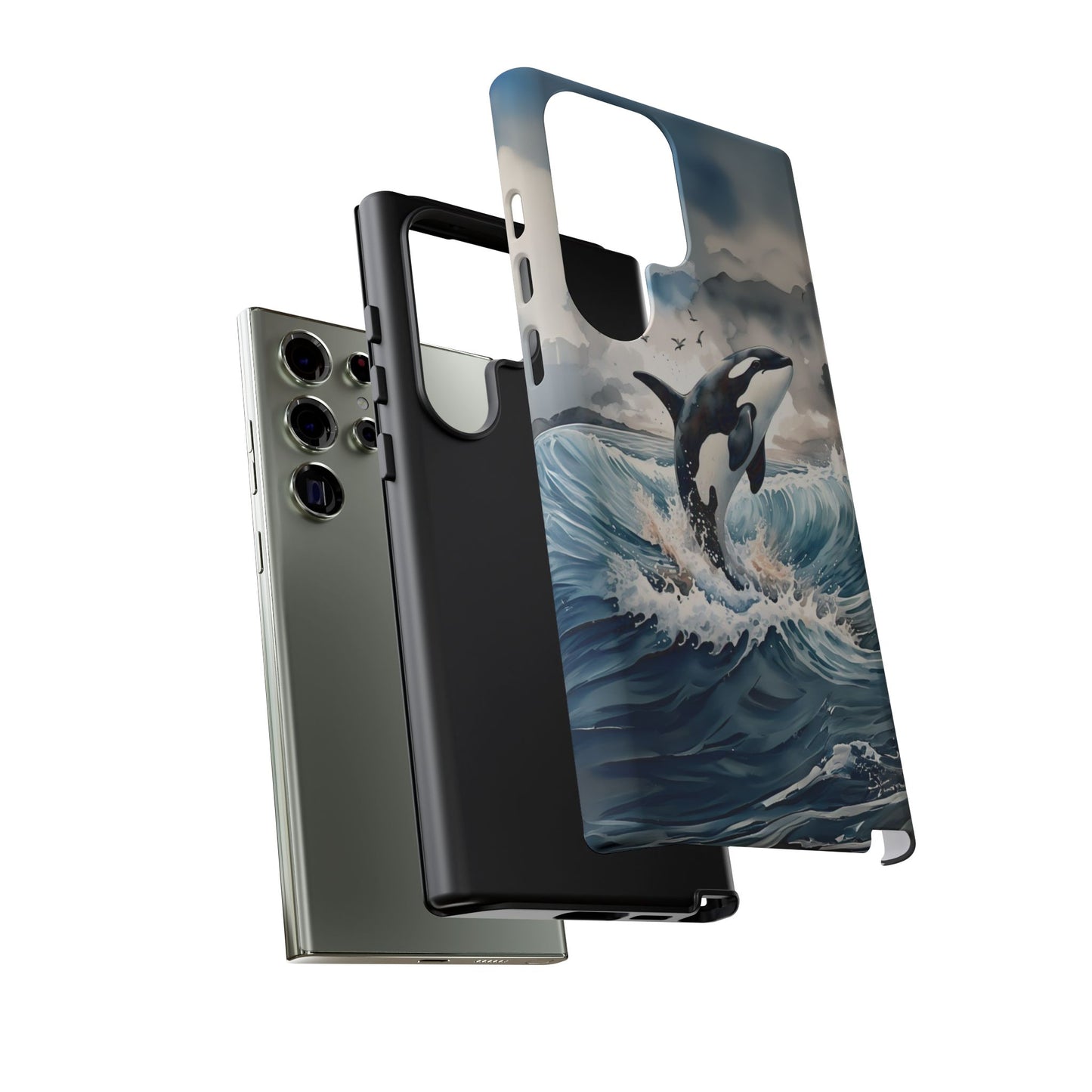 Whale Splash Phone Case - Tough & Stylish Ocean Design
