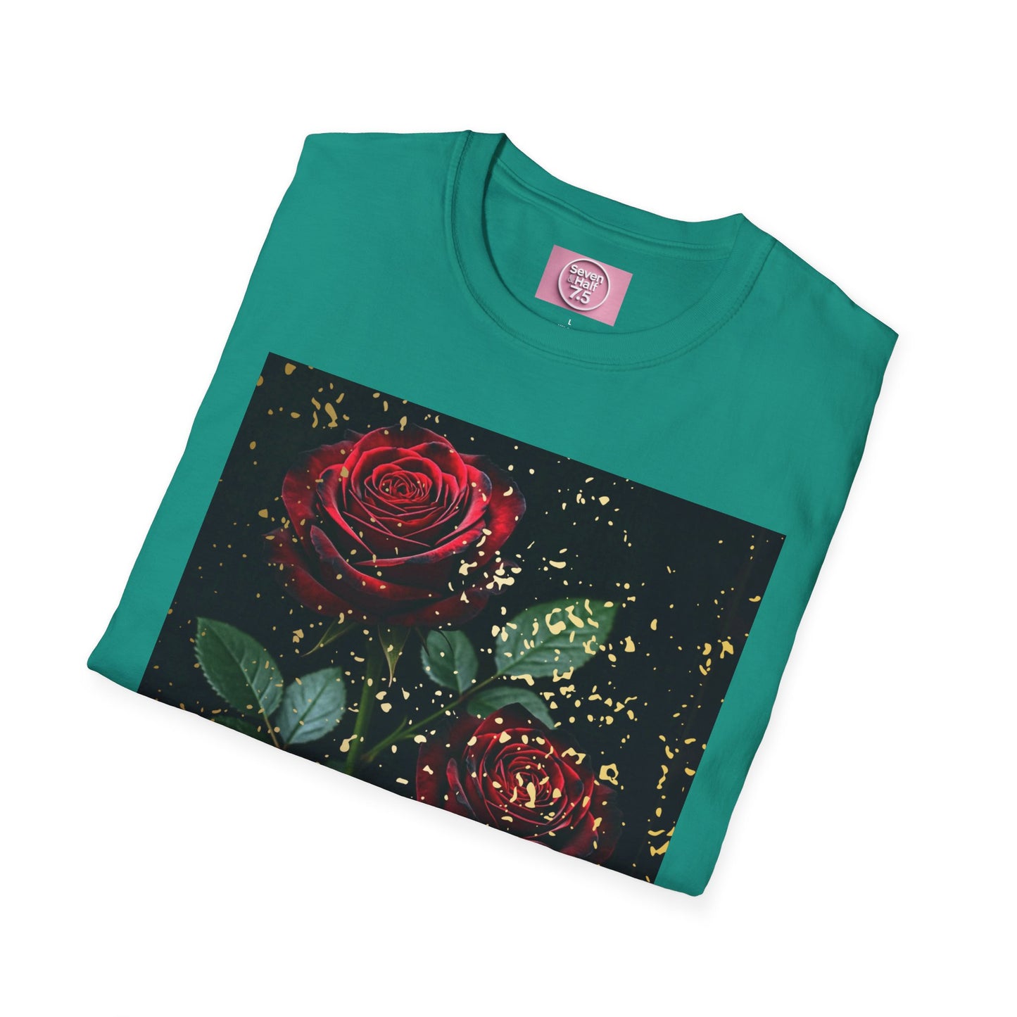 Elegant Rose Graphic T-Shirt - Inspirational Quote Design