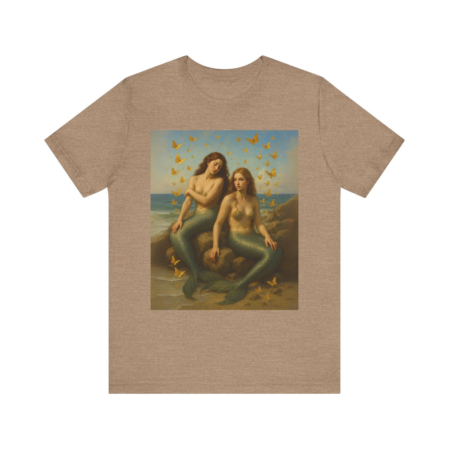 Mermaid Goddess Tee - Artistic Short Sleeve Shirt