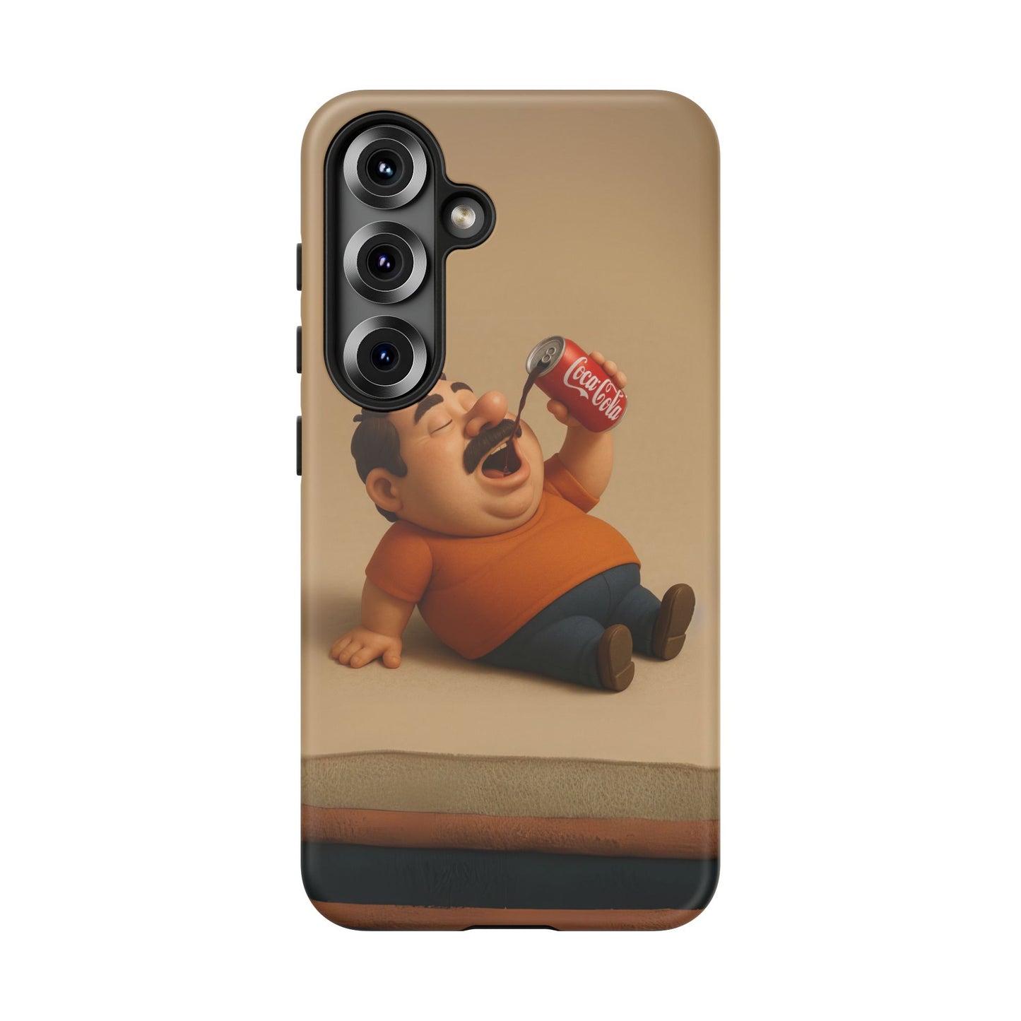 Funny Cartoon Phone Case - 'Coca-Cola Chill' Design