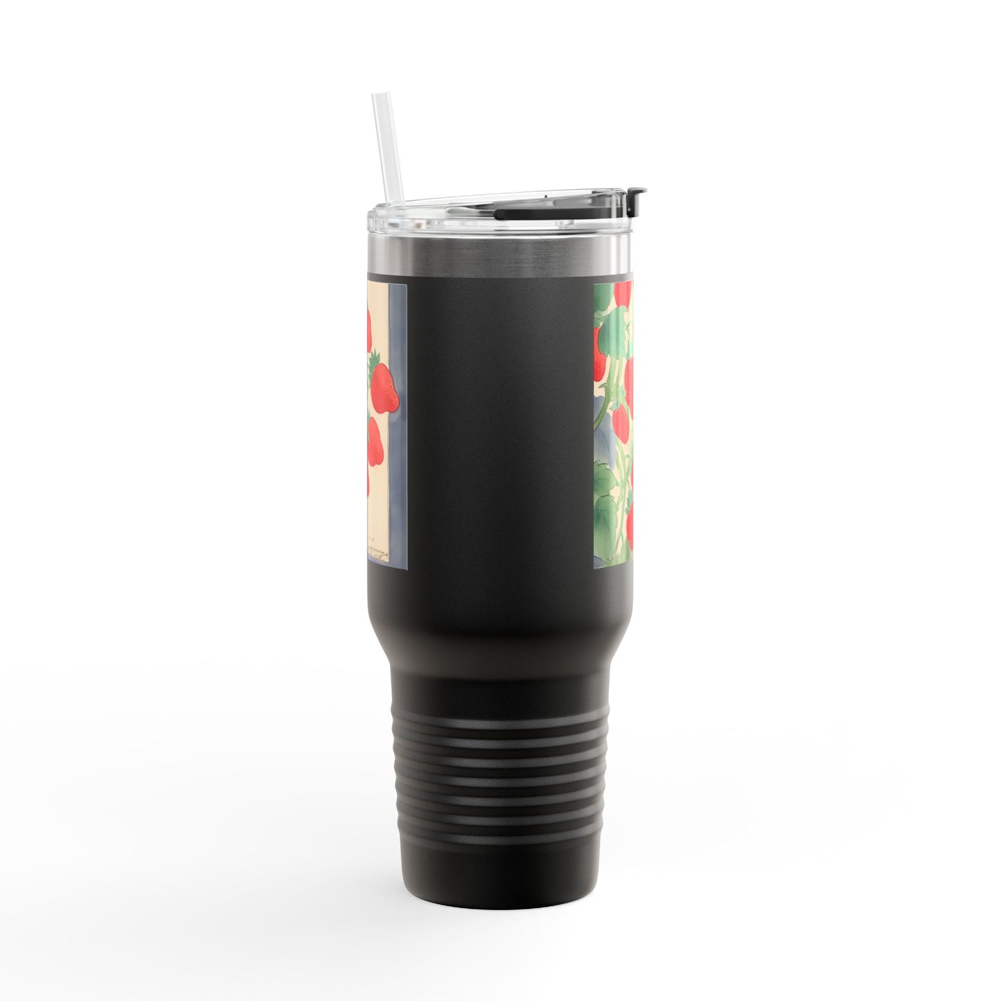 Strawberry Floral Insulated Travel Mug - 40oz