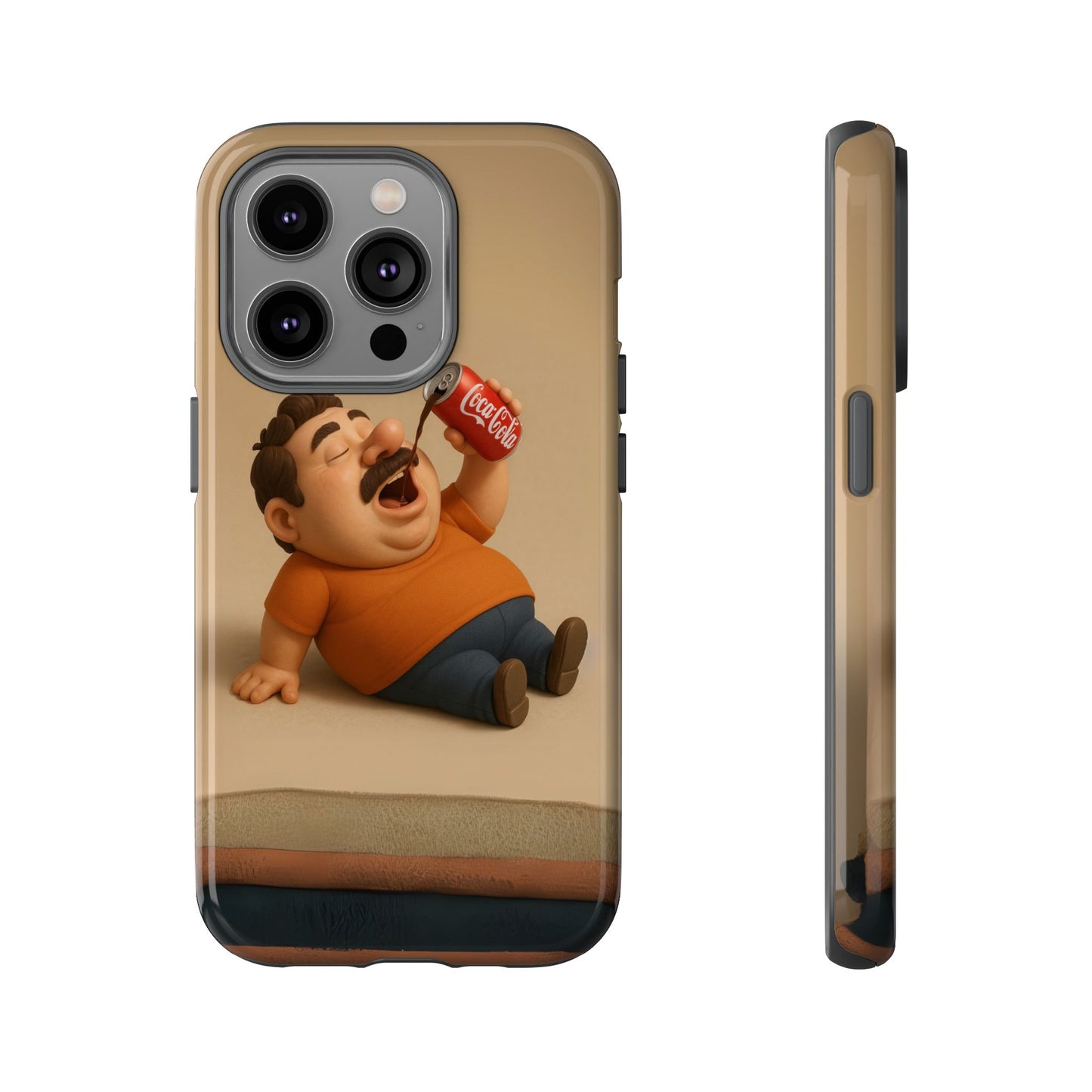 Funny Cartoon Phone Case - 'Coca-Cola Chill' Design
