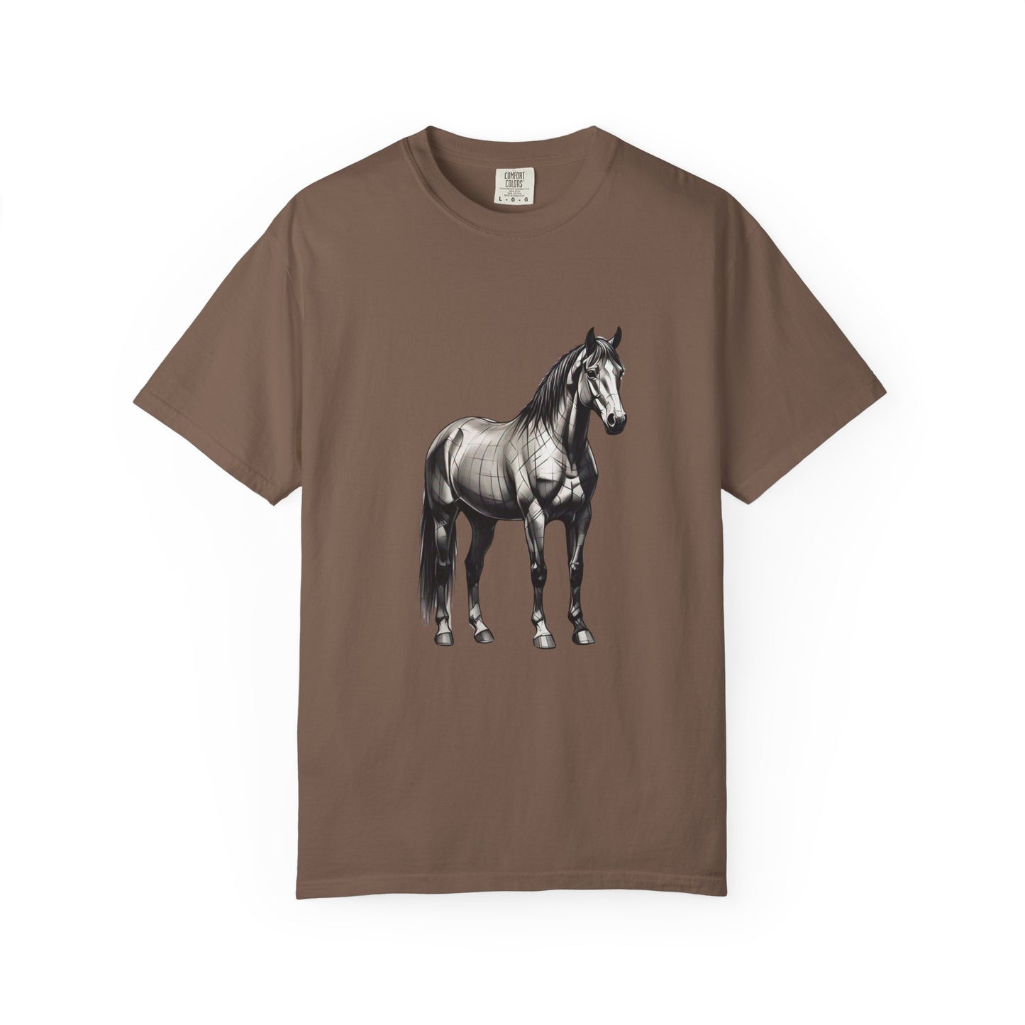Equestrian Vibe Unisex Garment-Dyed T-Shirt - Horse Design