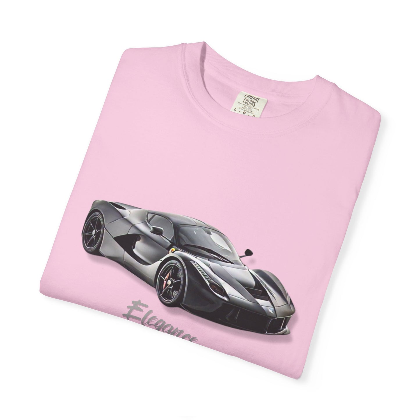 Elegant Car Graphic Unisex Garment-Dyed T-Shirt