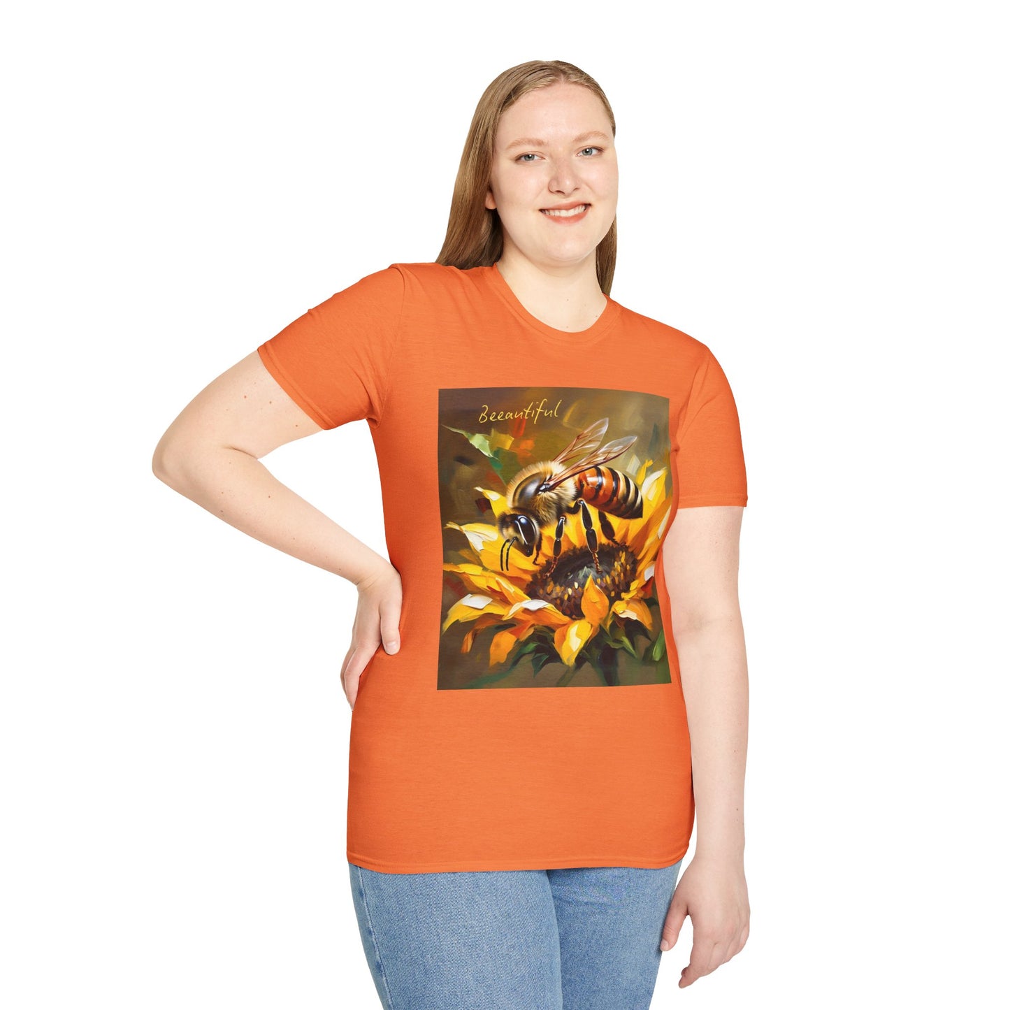Bee-autiful Unisex Softstyle T-Shirt | Nature Lover's Gift | Perfect for Spring & Summer