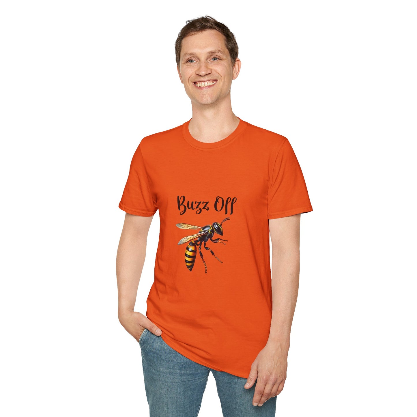 Buzz Off Bee Unisex Softstyle T-Shirt